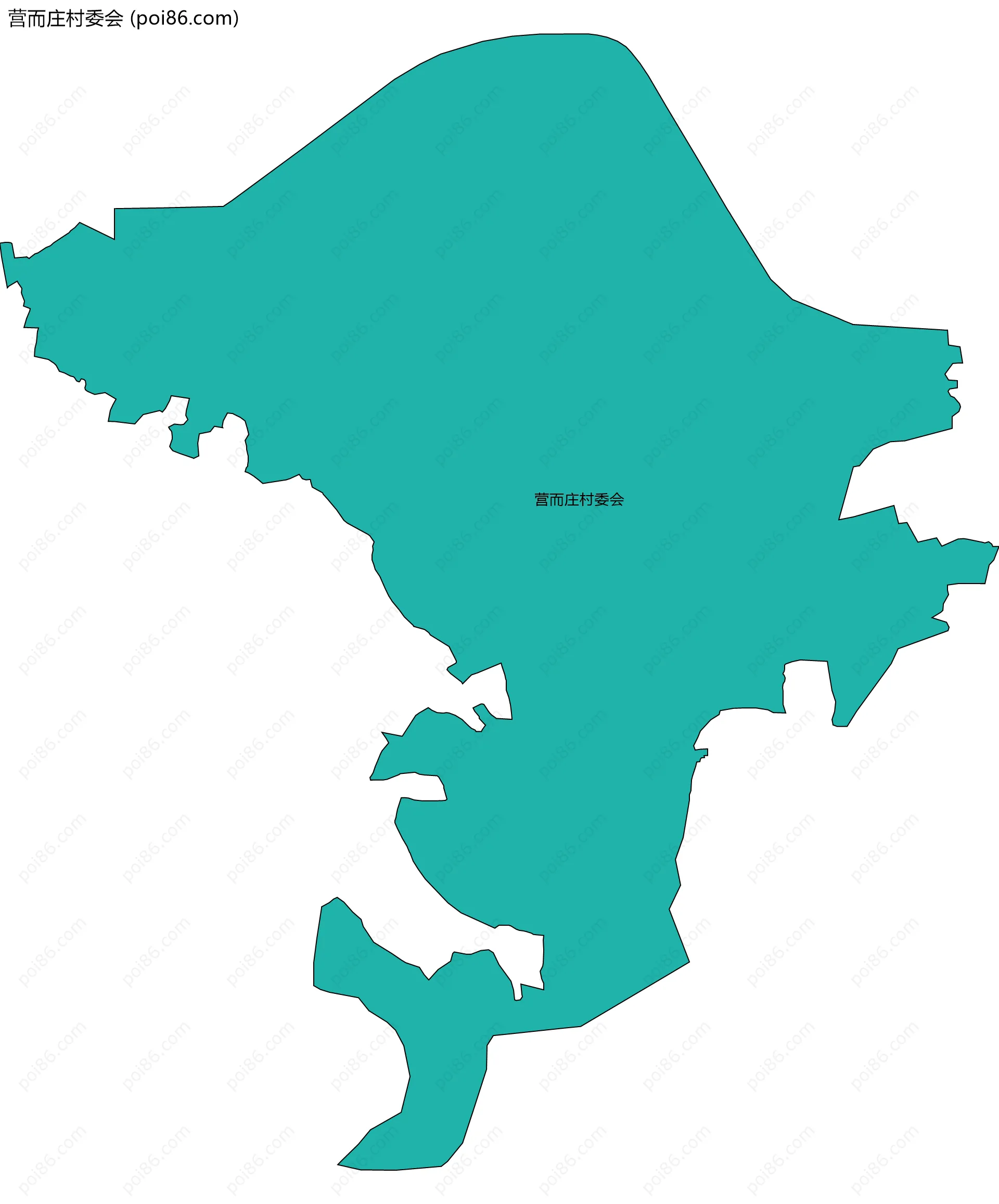 营而庄村委会边界地图