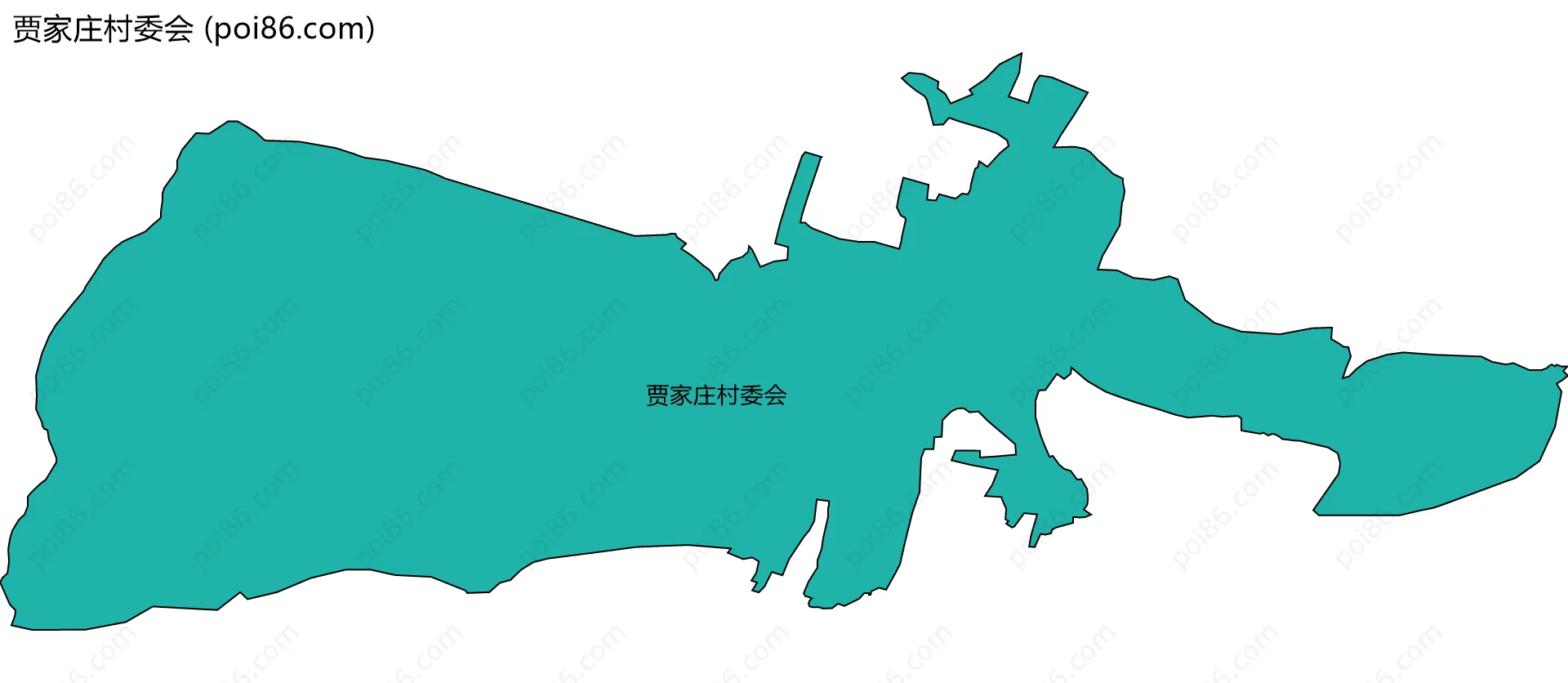 贾家庄村委会边界地图