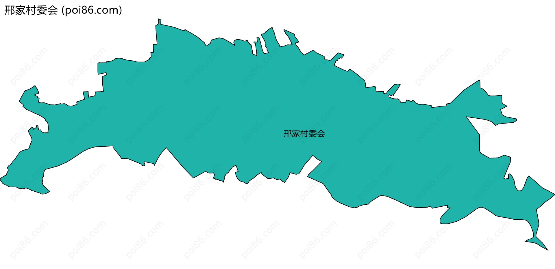 邢家村委会边界地图