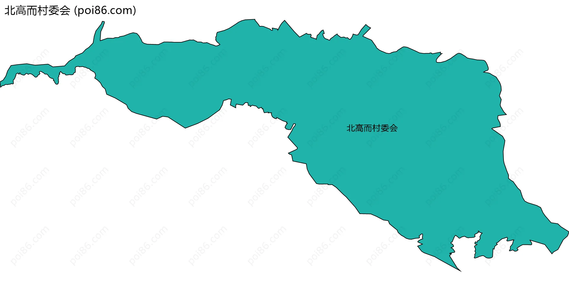 北高而村委会边界地图