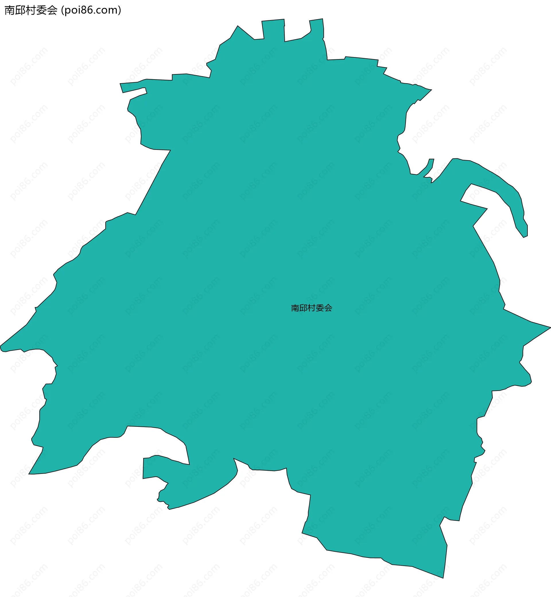 南邱村委会边界地图