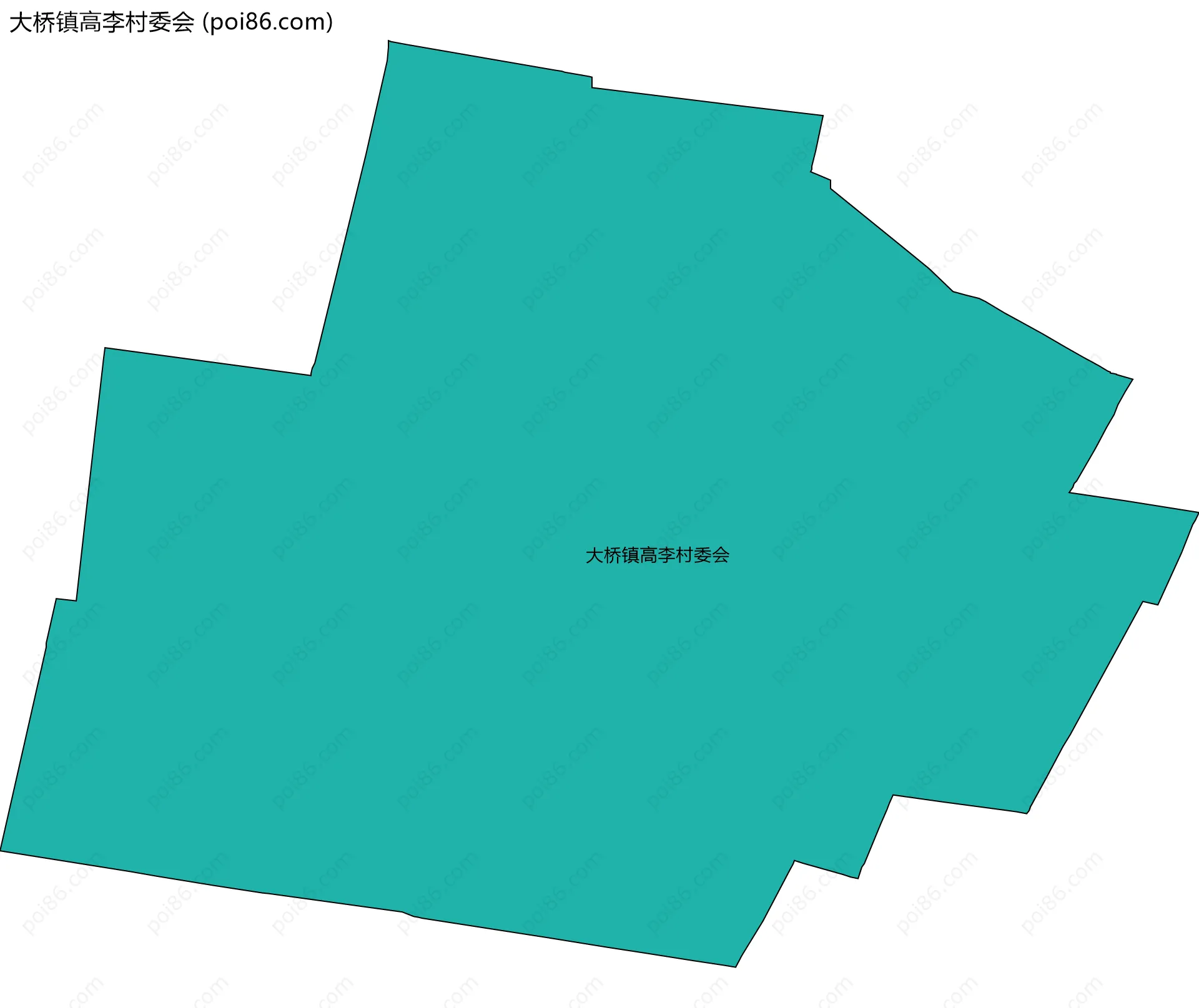 大桥镇高李村委会边界地图