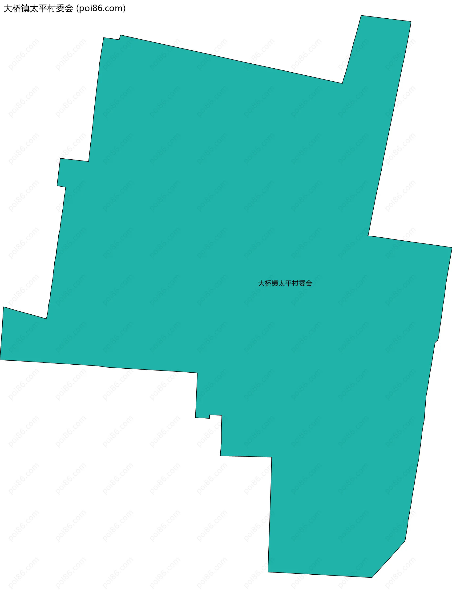 大桥镇太平村委会边界地图