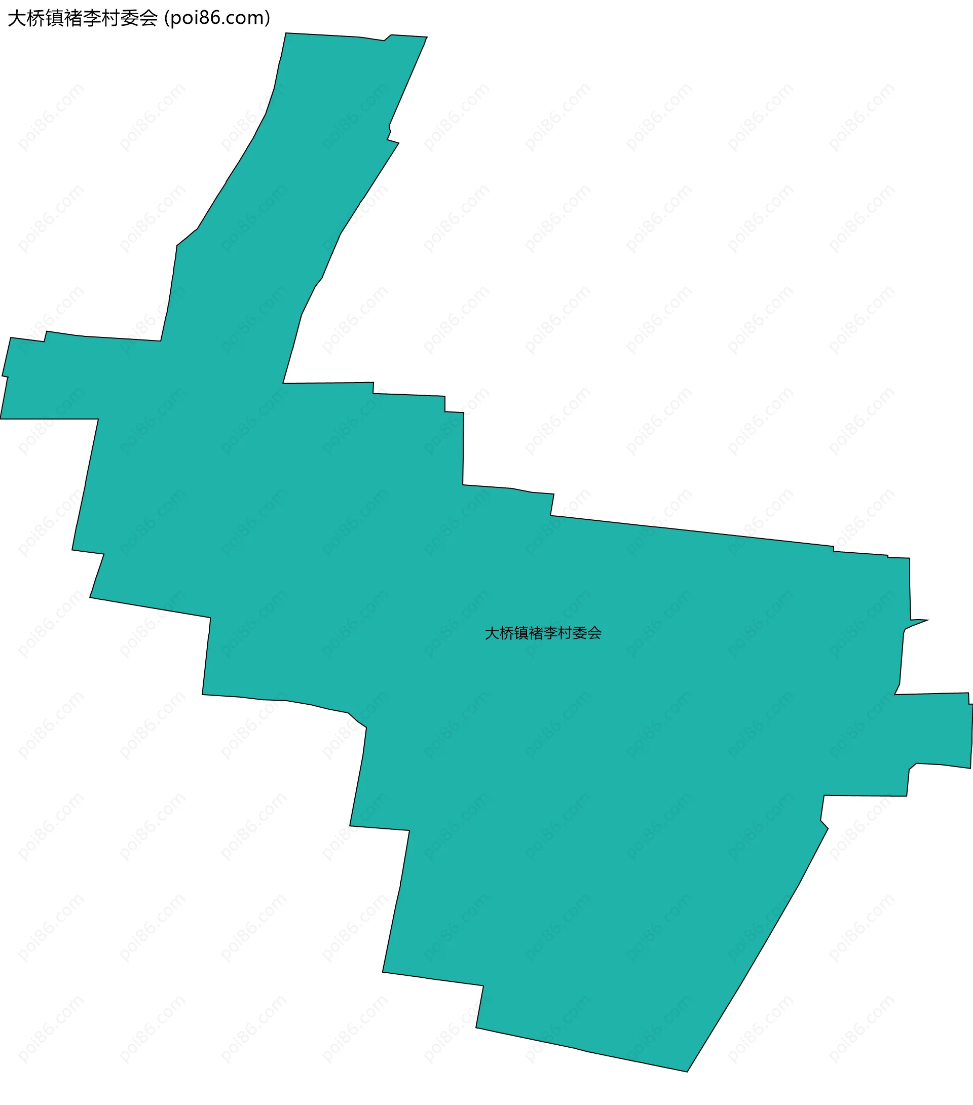 大桥镇褚李村委会边界地图