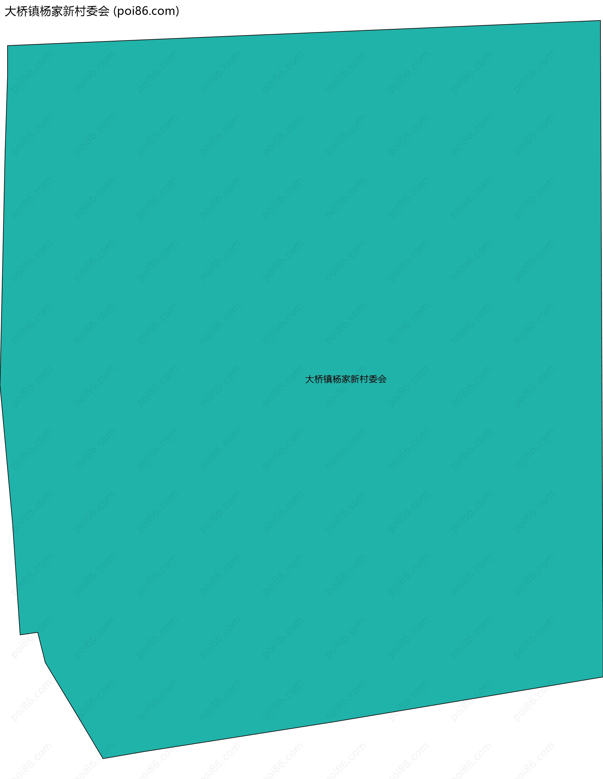 大桥镇杨家新村委会边界地图