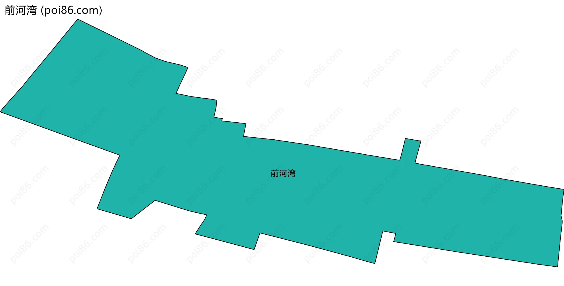 前河湾边界地图