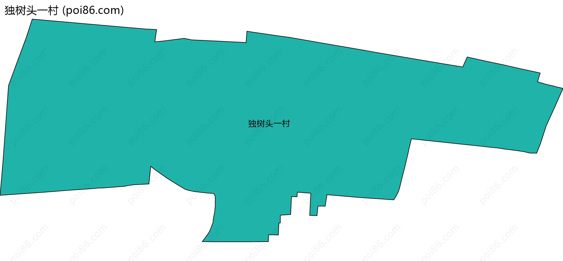 独树头一村边界地图