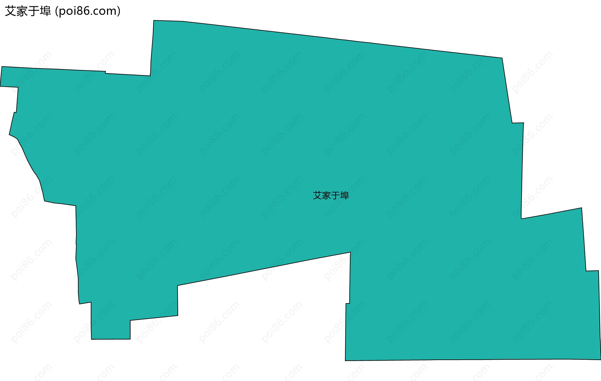 艾家于埠边界地图