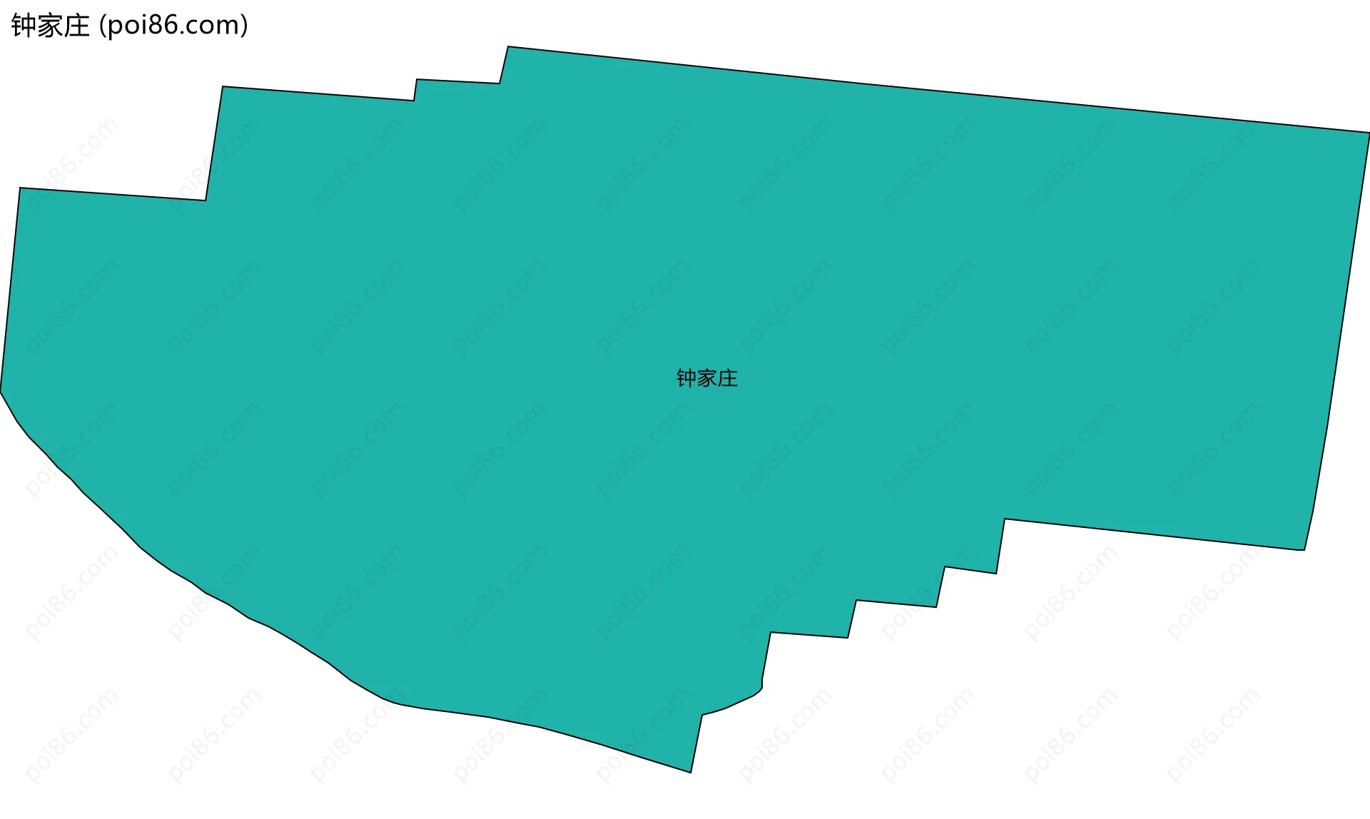 钟家庄边界地图