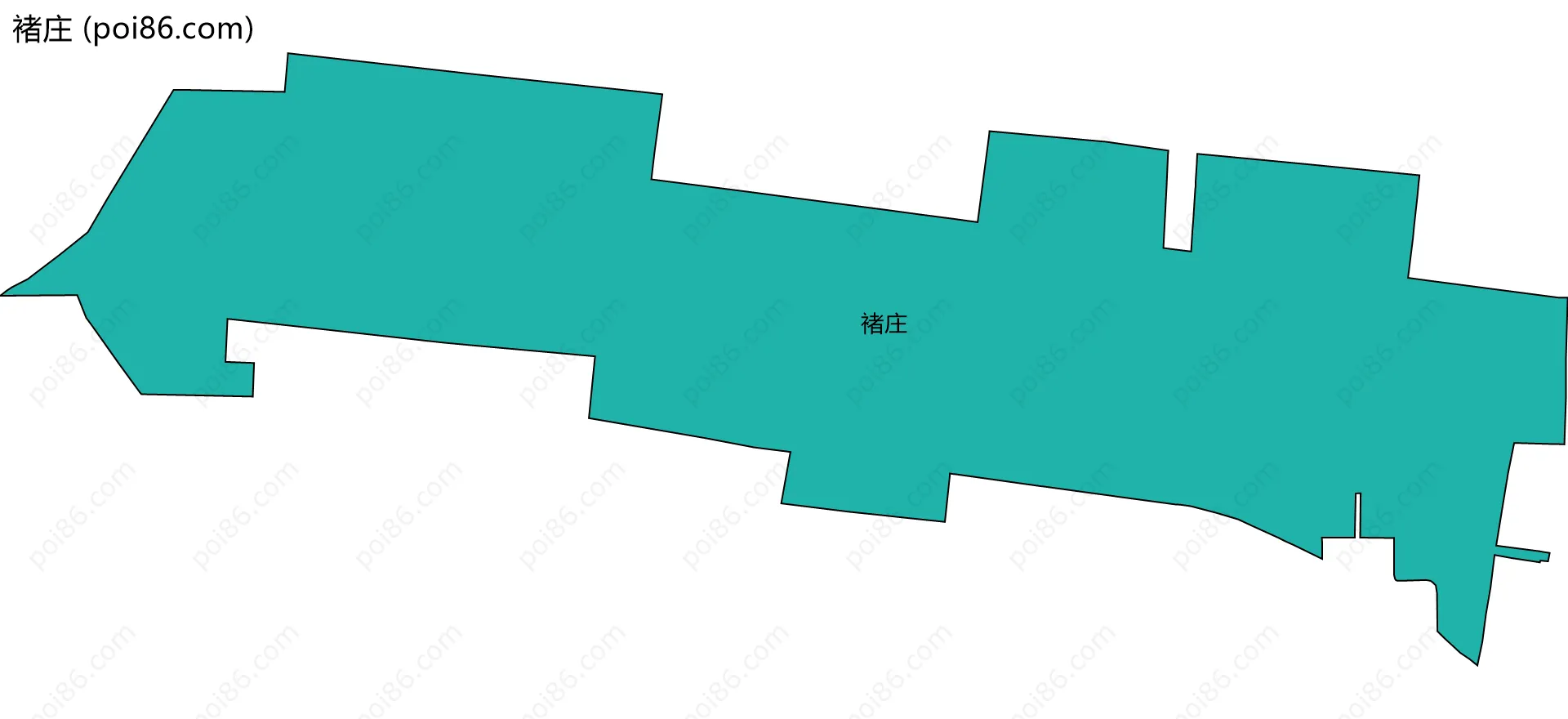 褚庄边界地图