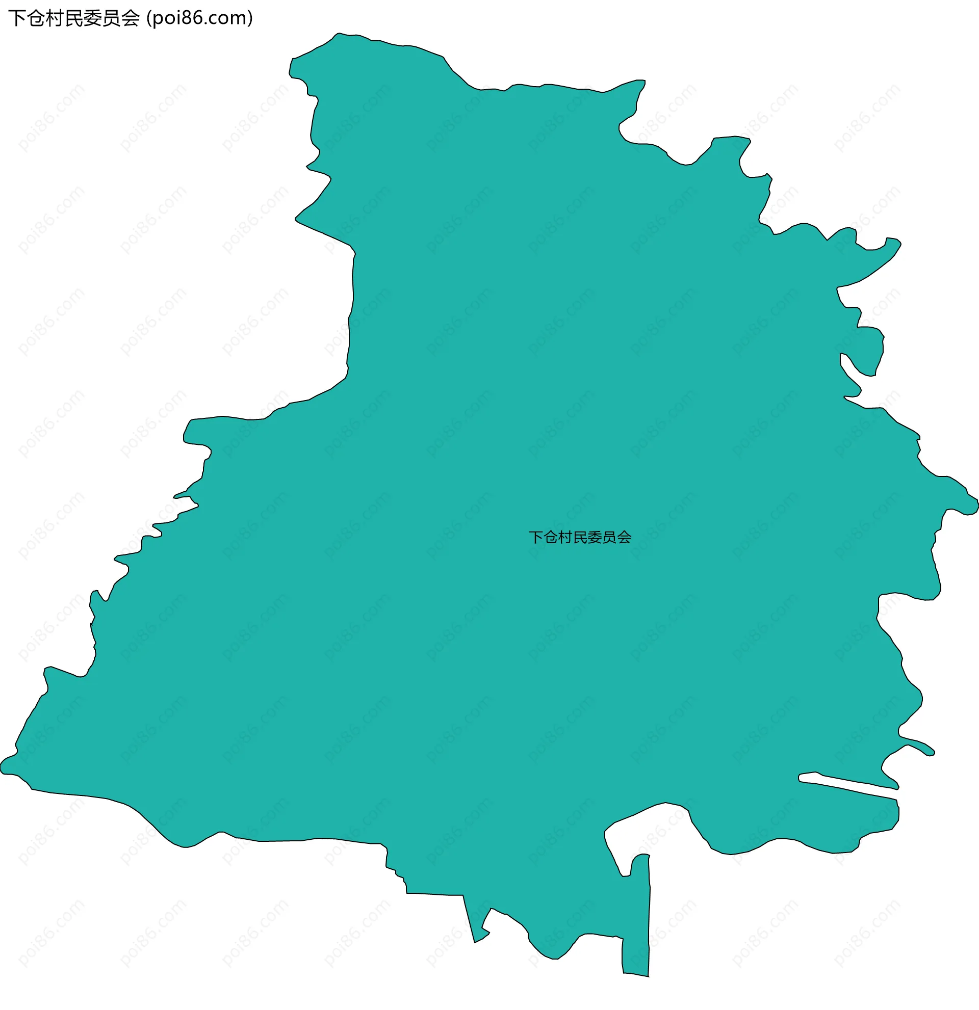 下仓村民委员会边界地图