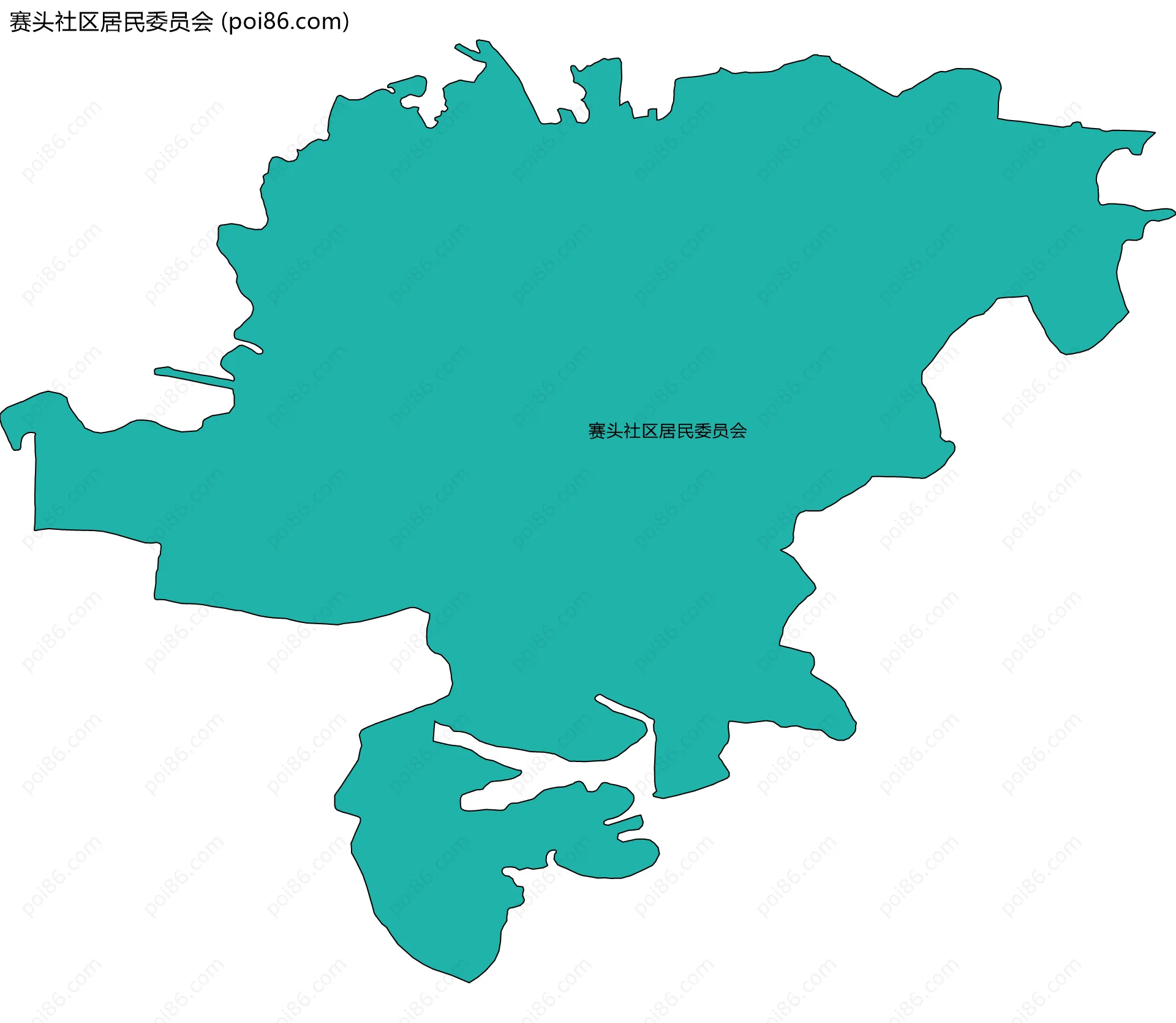 赛头社区居民委员会边界地图