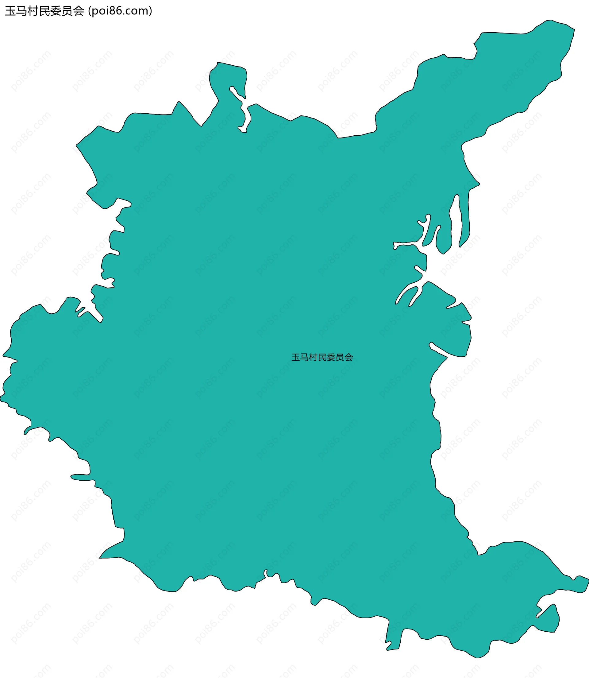 玉马村民委员会边界地图