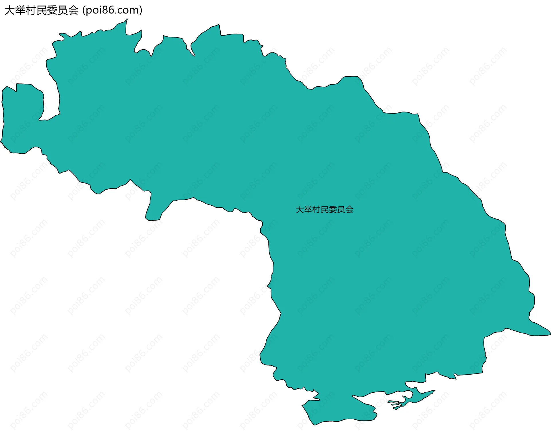 大举村民委员会边界地图