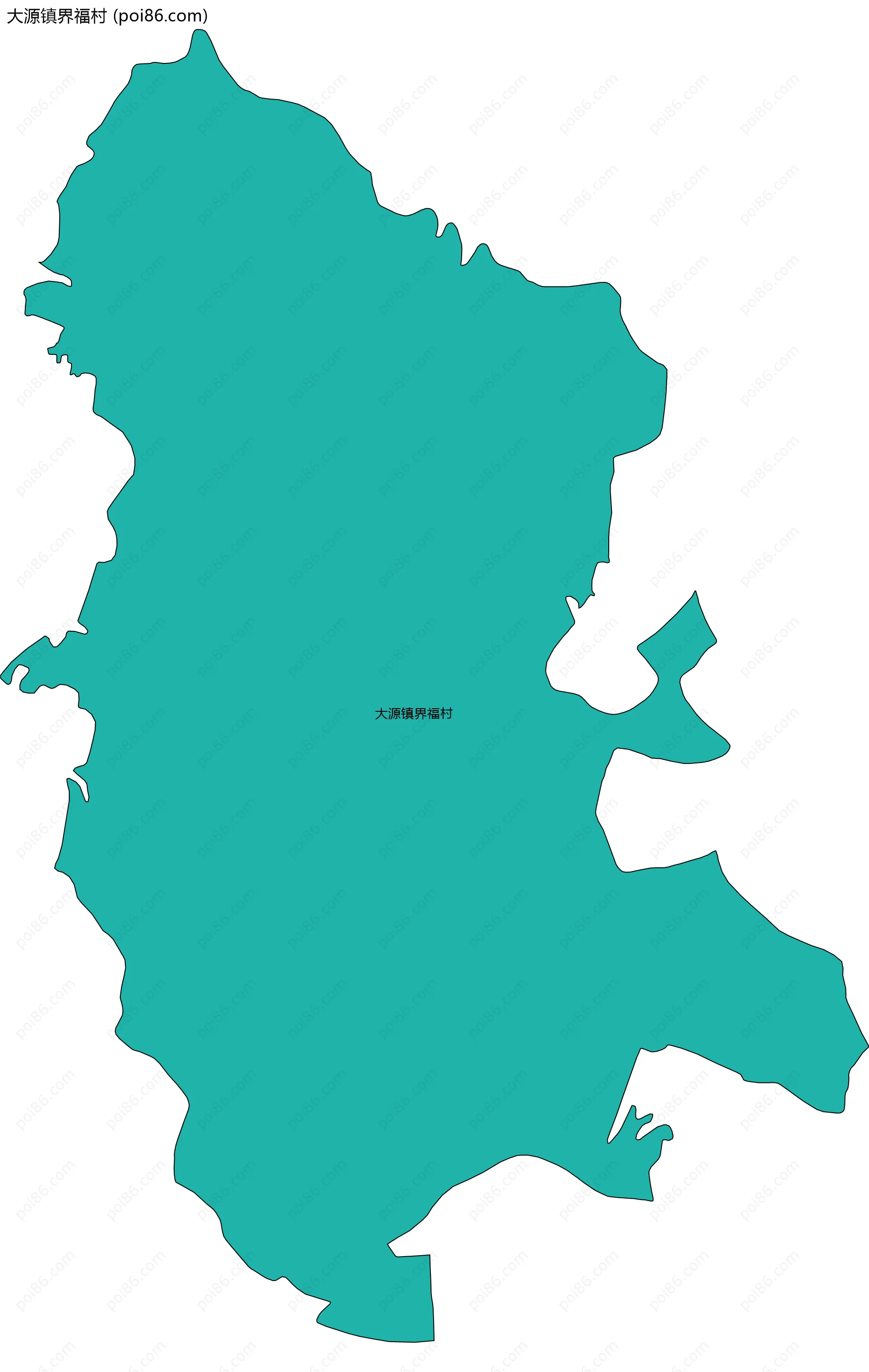 大源镇界福村边界地图