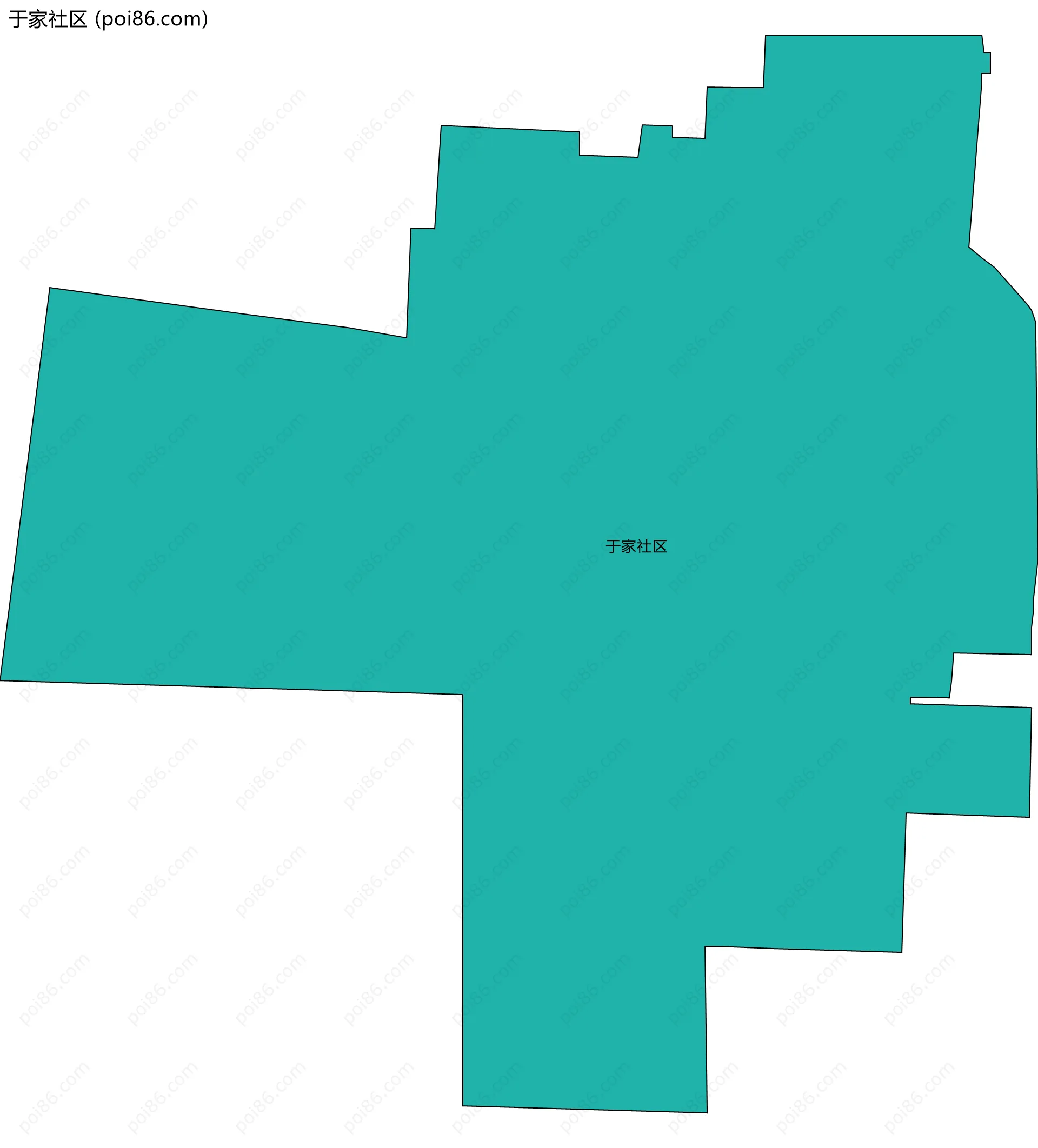 于家社区边界地图