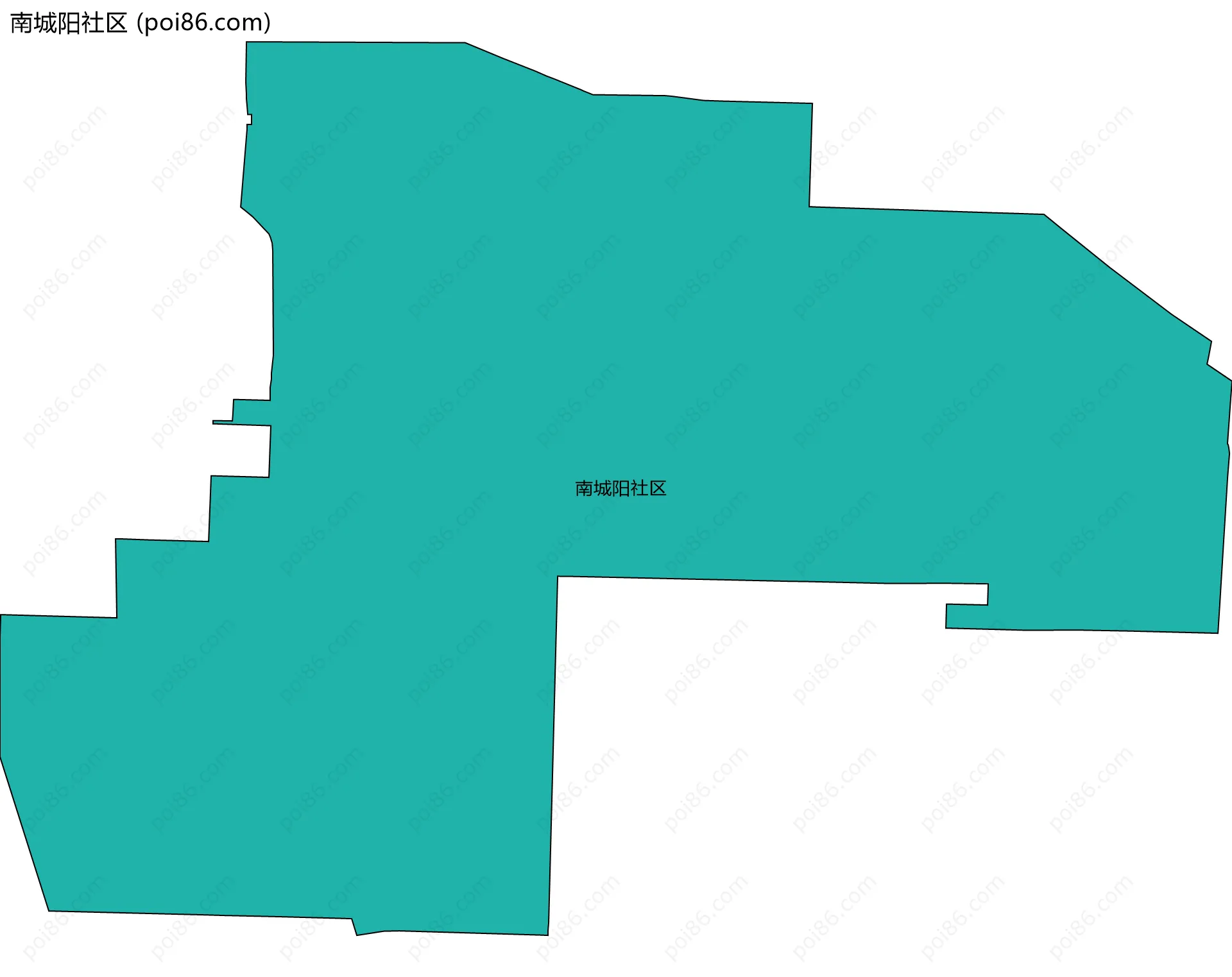 南城阳社区边界地图