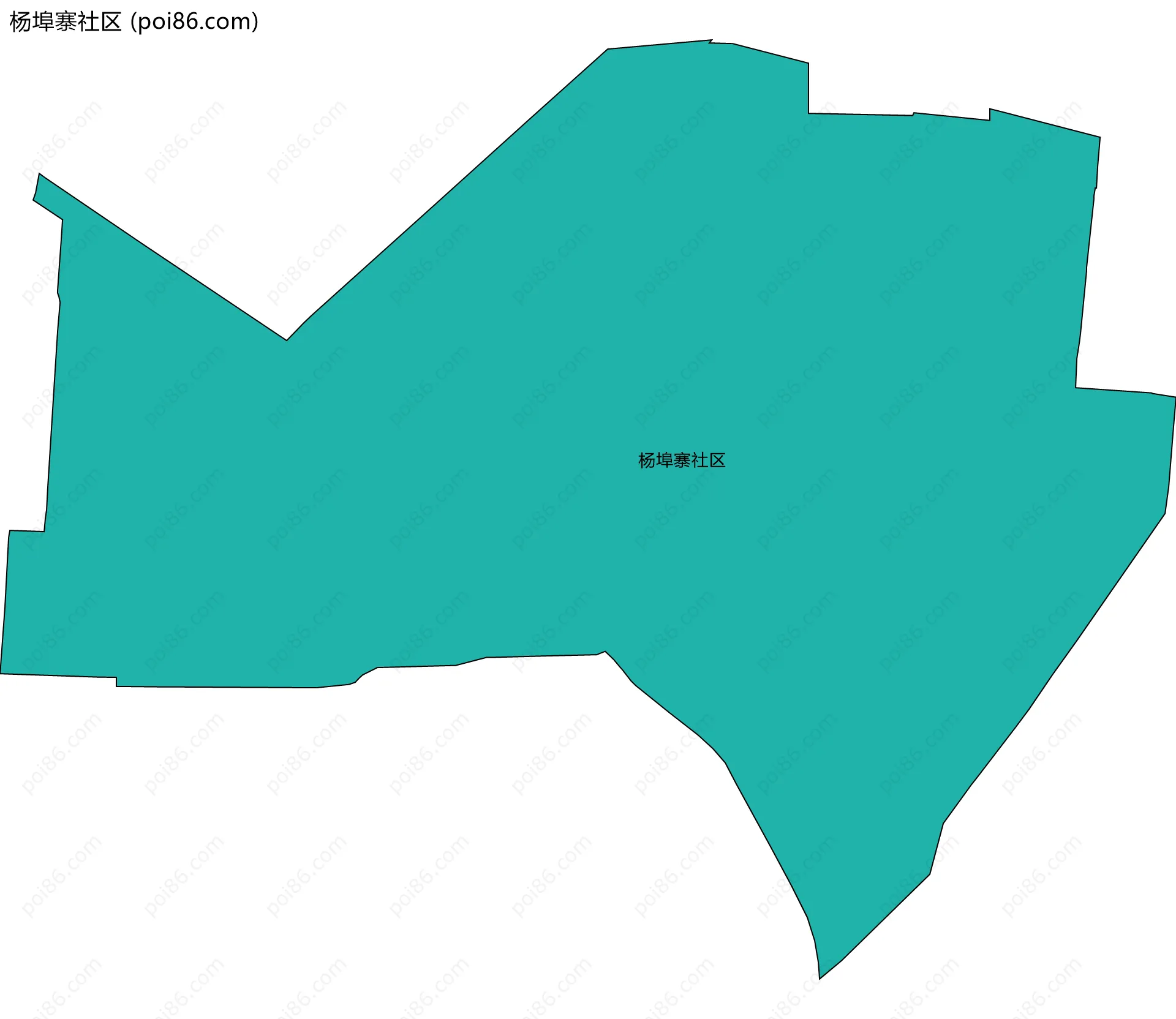 杨埠寨社区边界地图
