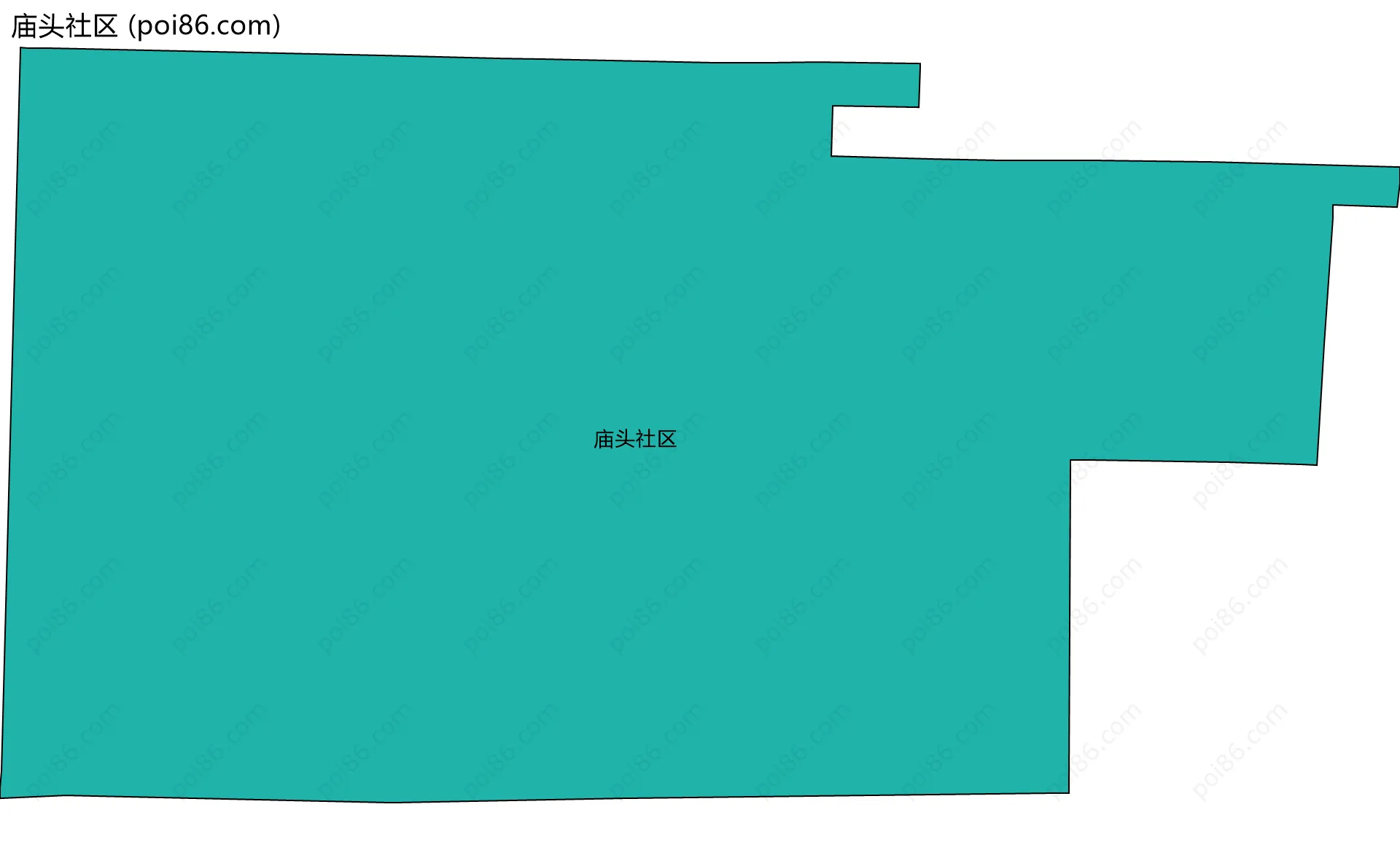 庙头社区边界地图