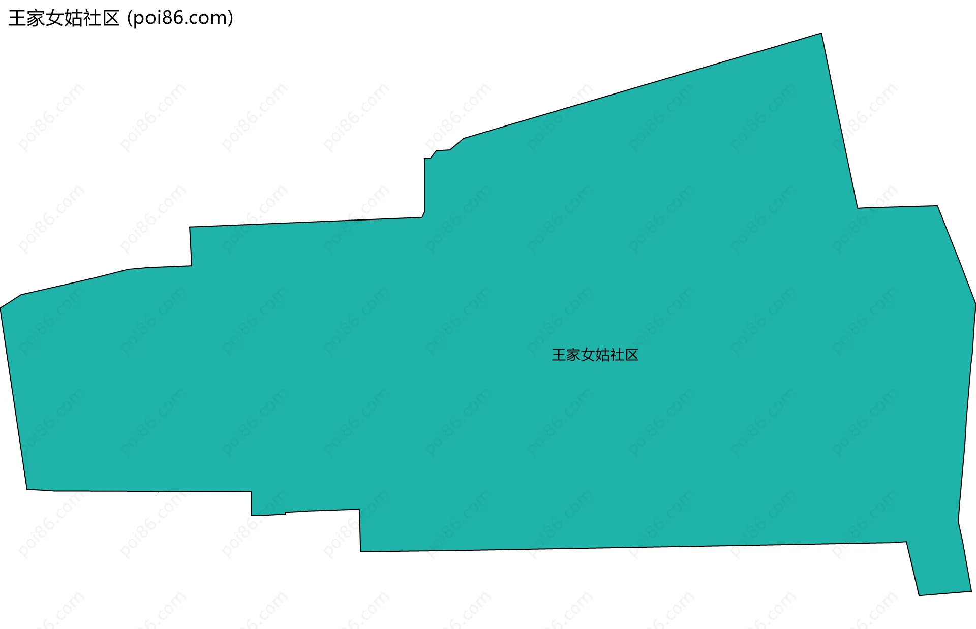 王家女姑社区边界地图