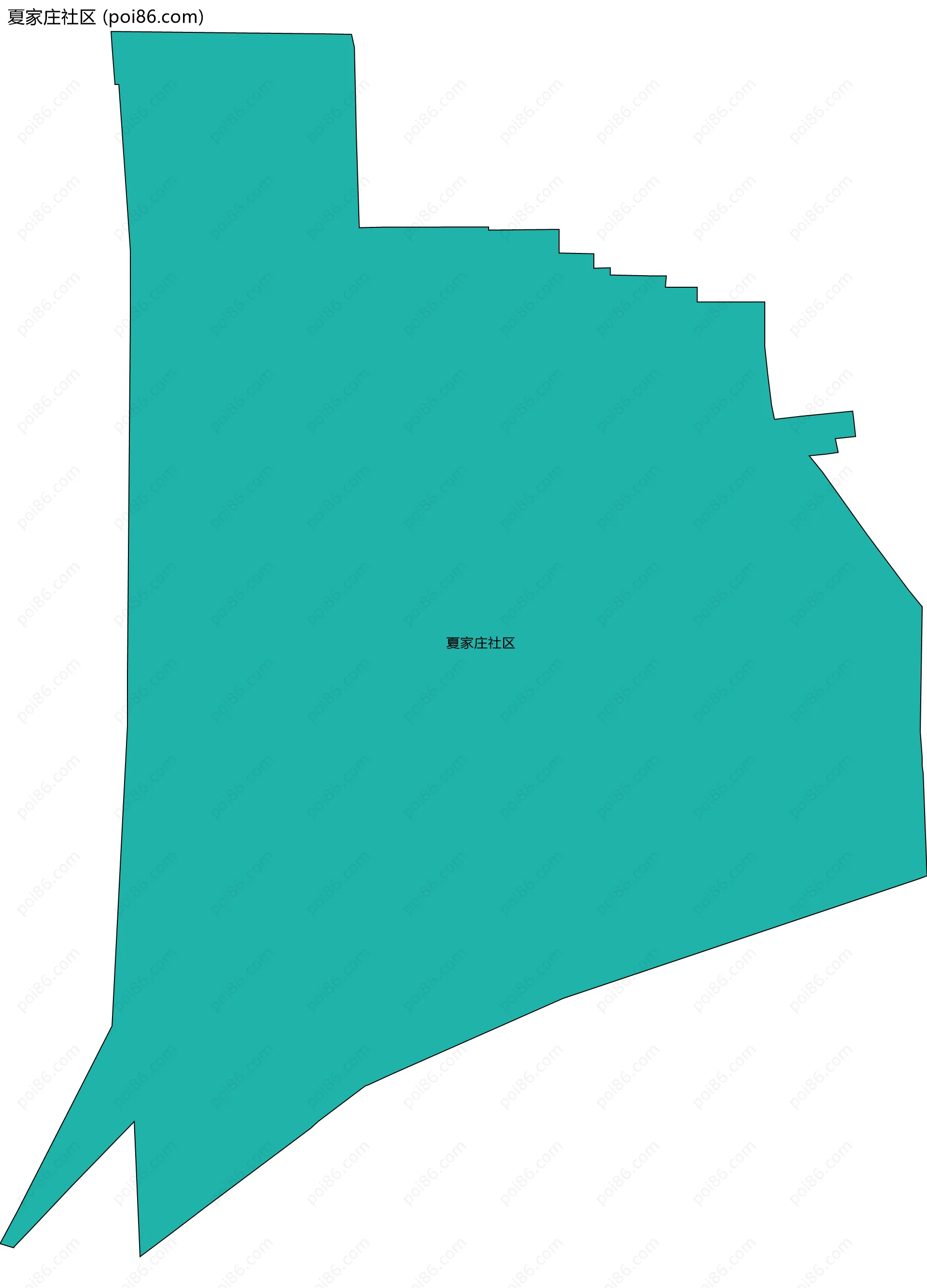 夏家庄社区边界地图