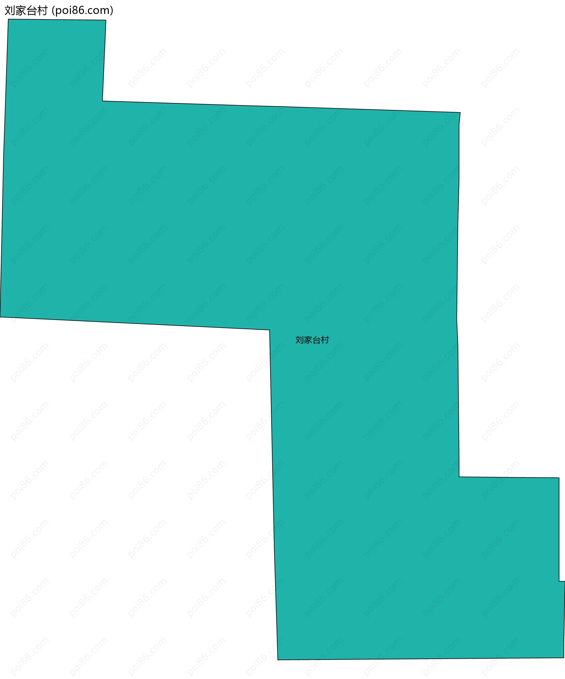 刘家台村边界地图