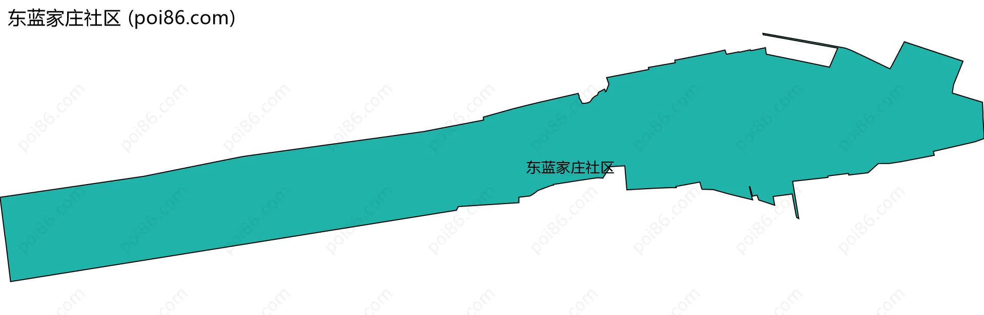 东蓝家庄社区边界地图