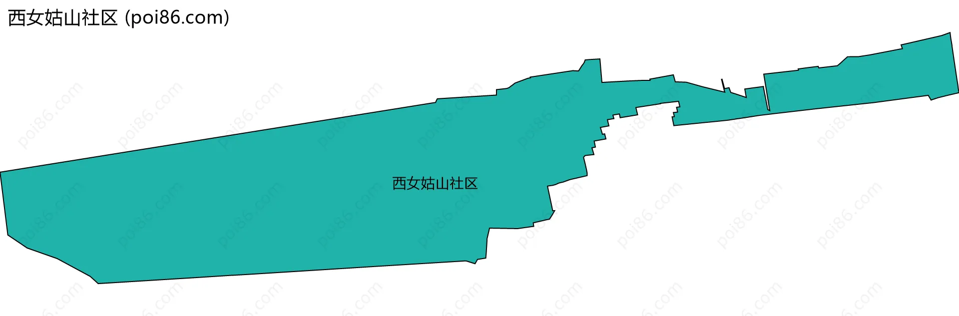 西女姑山社区边界地图