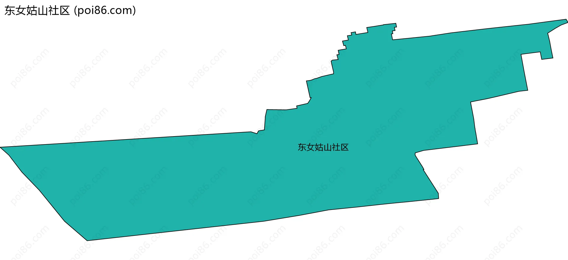 东女姑山社区边界地图