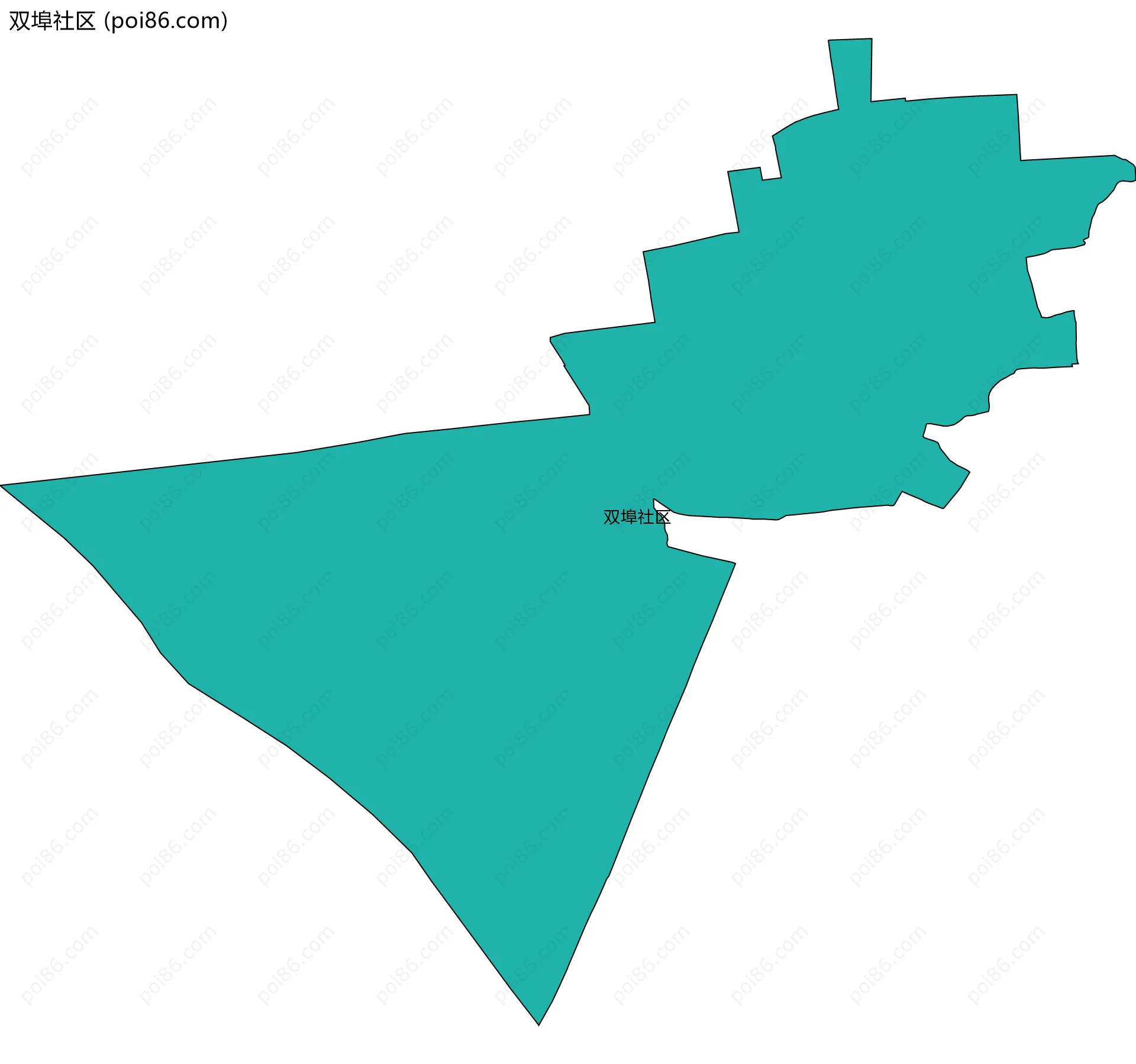 双埠社区边界地图