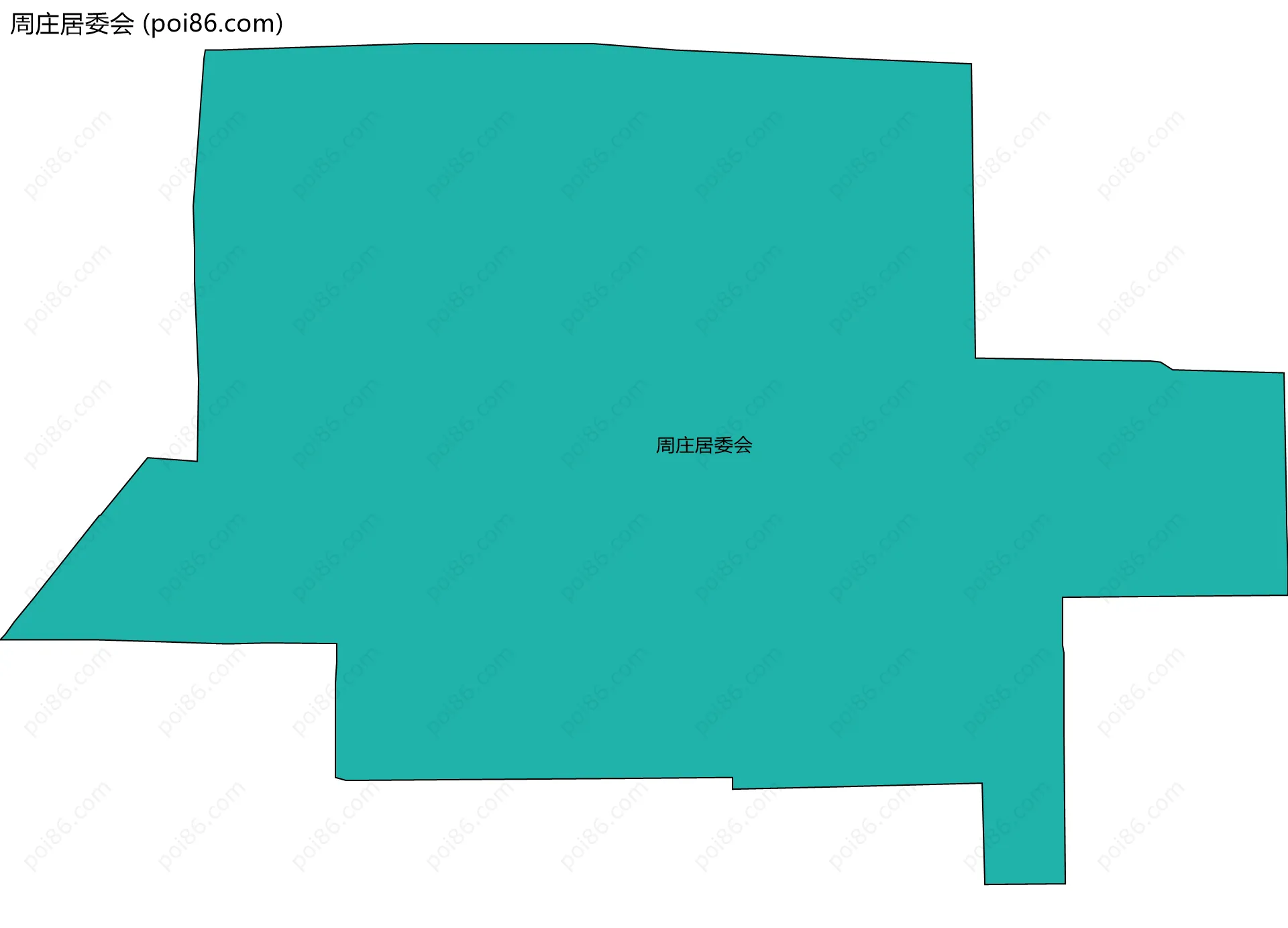 周庄居委会边界地图