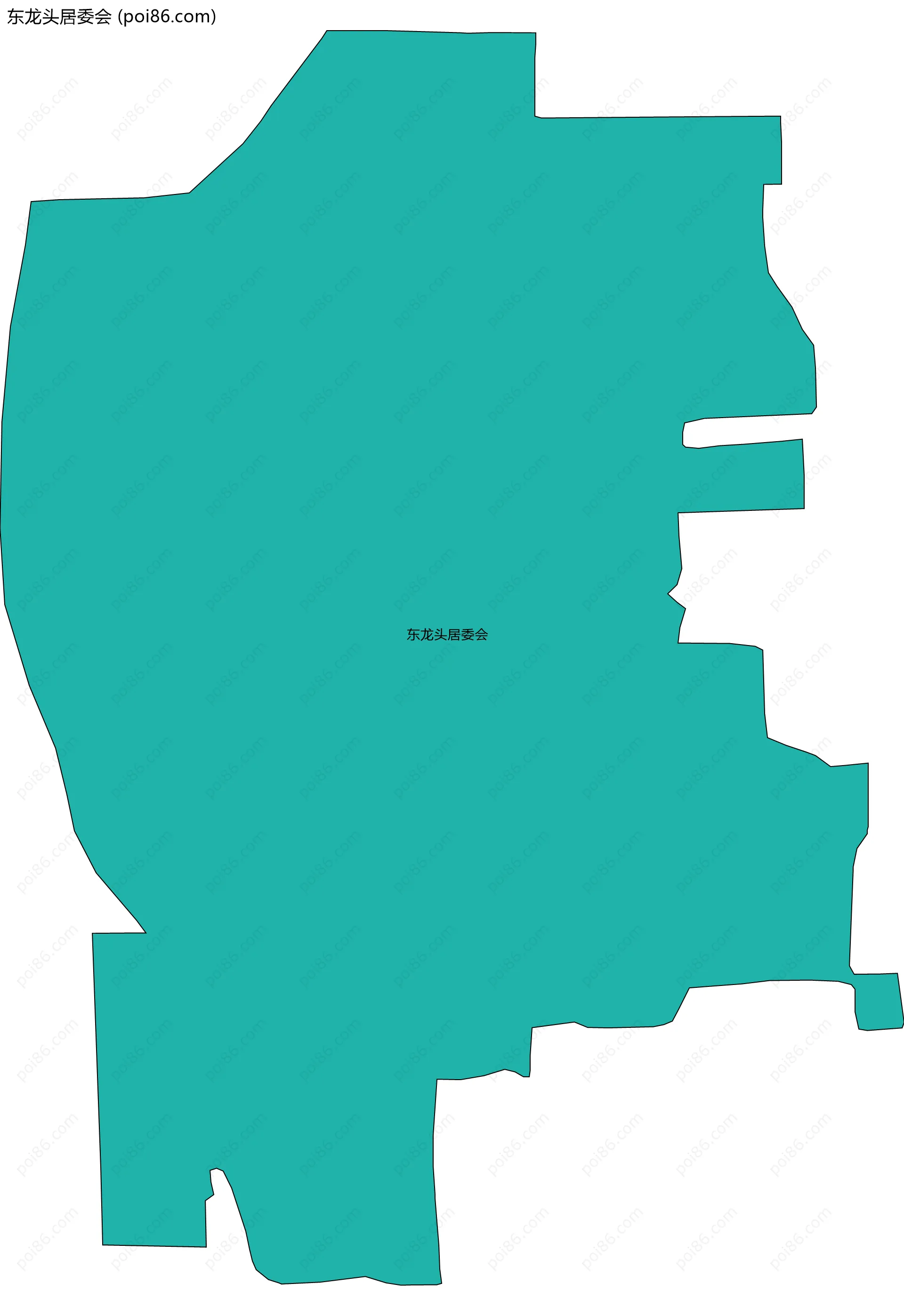 东龙头居委会边界地图