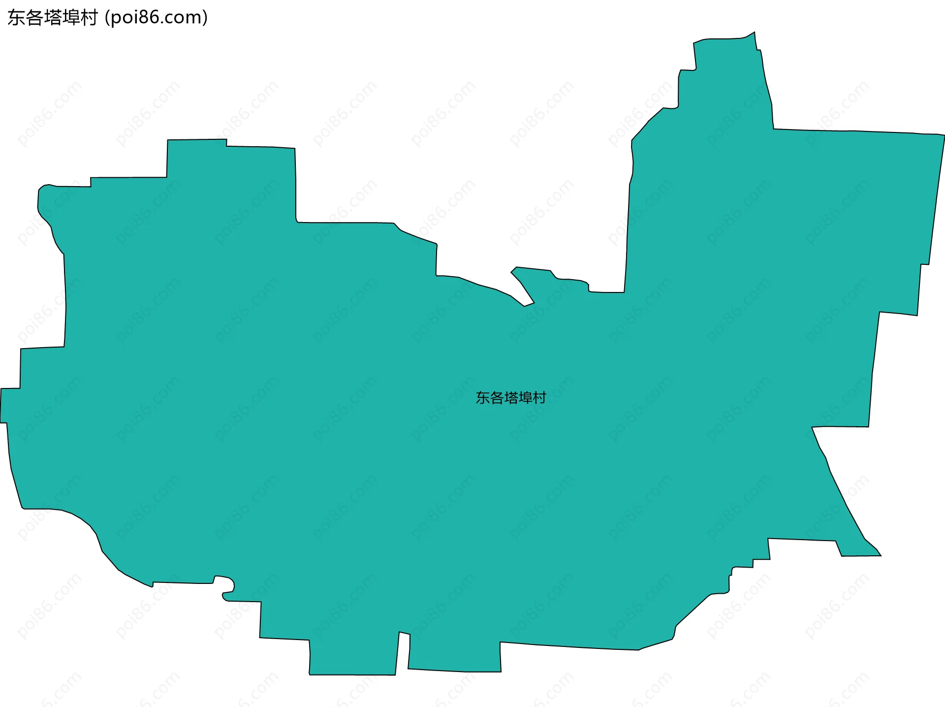 东各塔埠村边界地图
