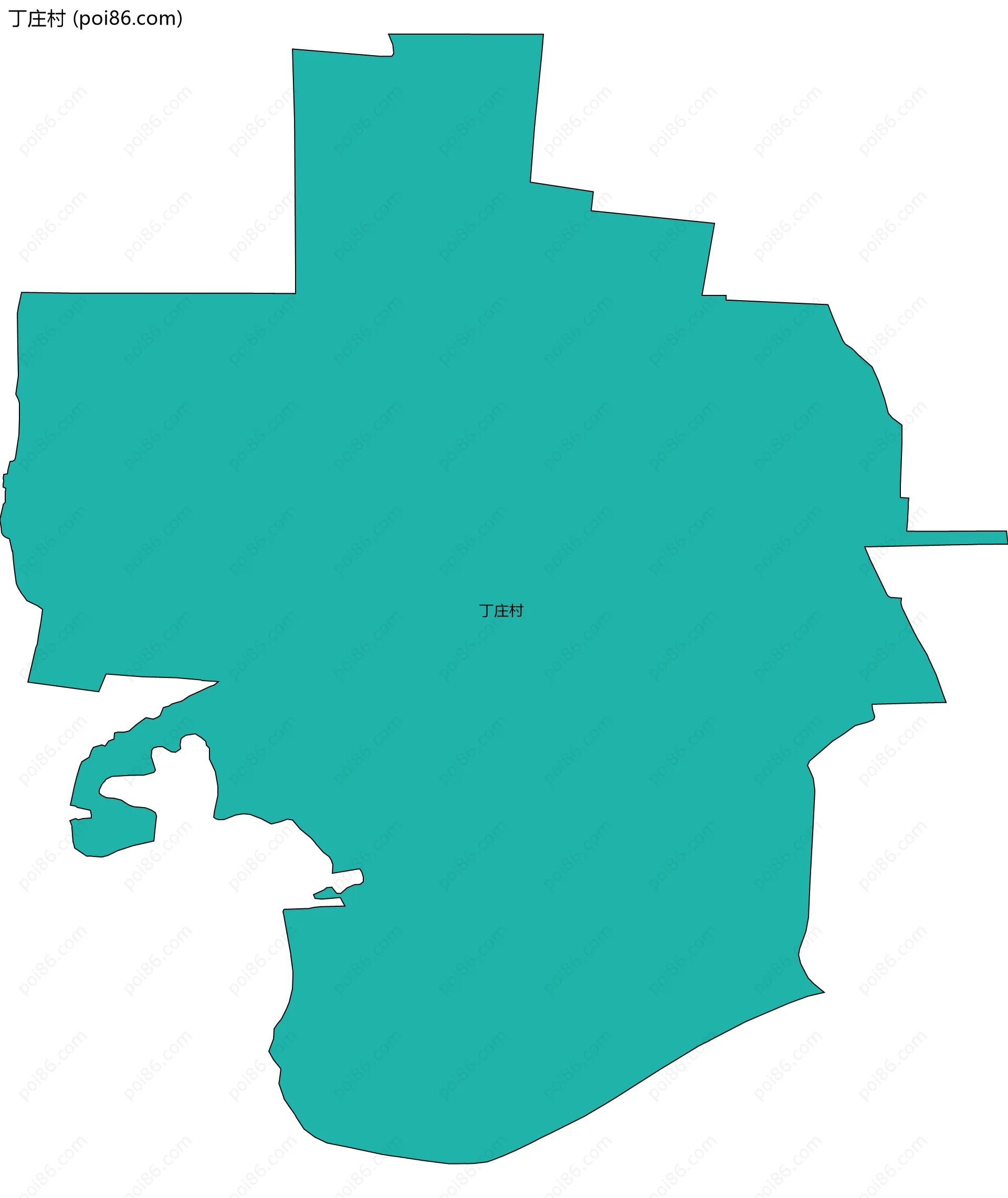 丁庄村边界地图