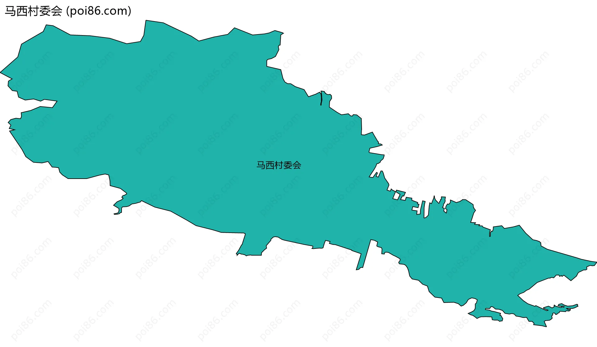 马西村委会边界地图