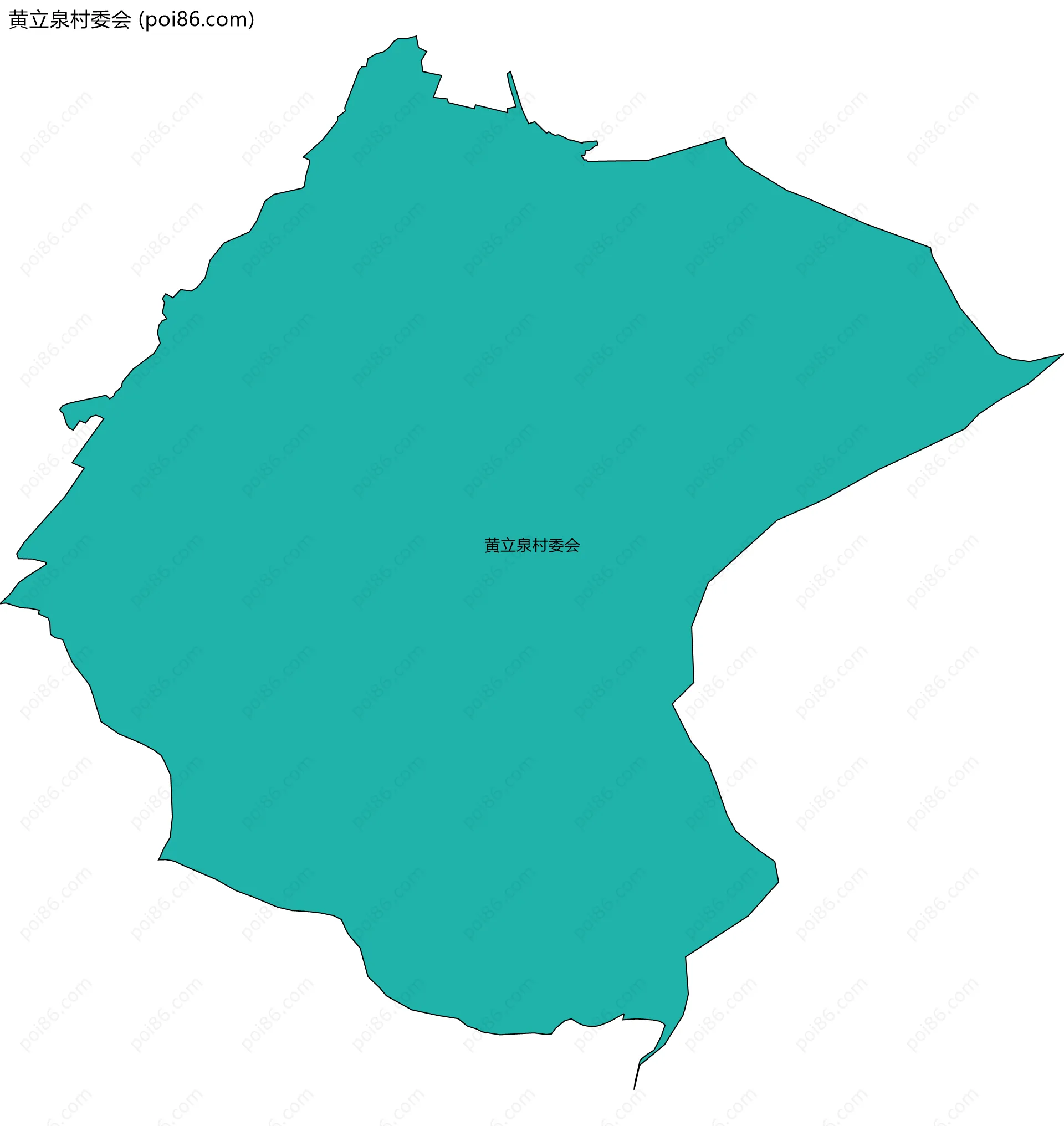 黄立泉村委会边界地图