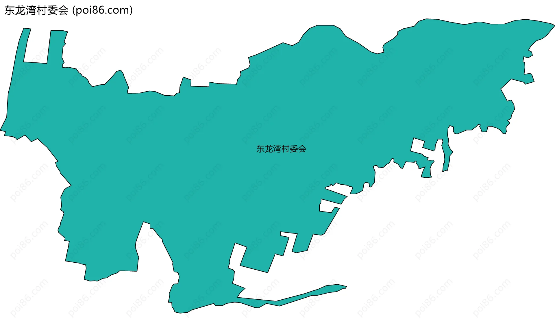 东龙湾村委会边界地图