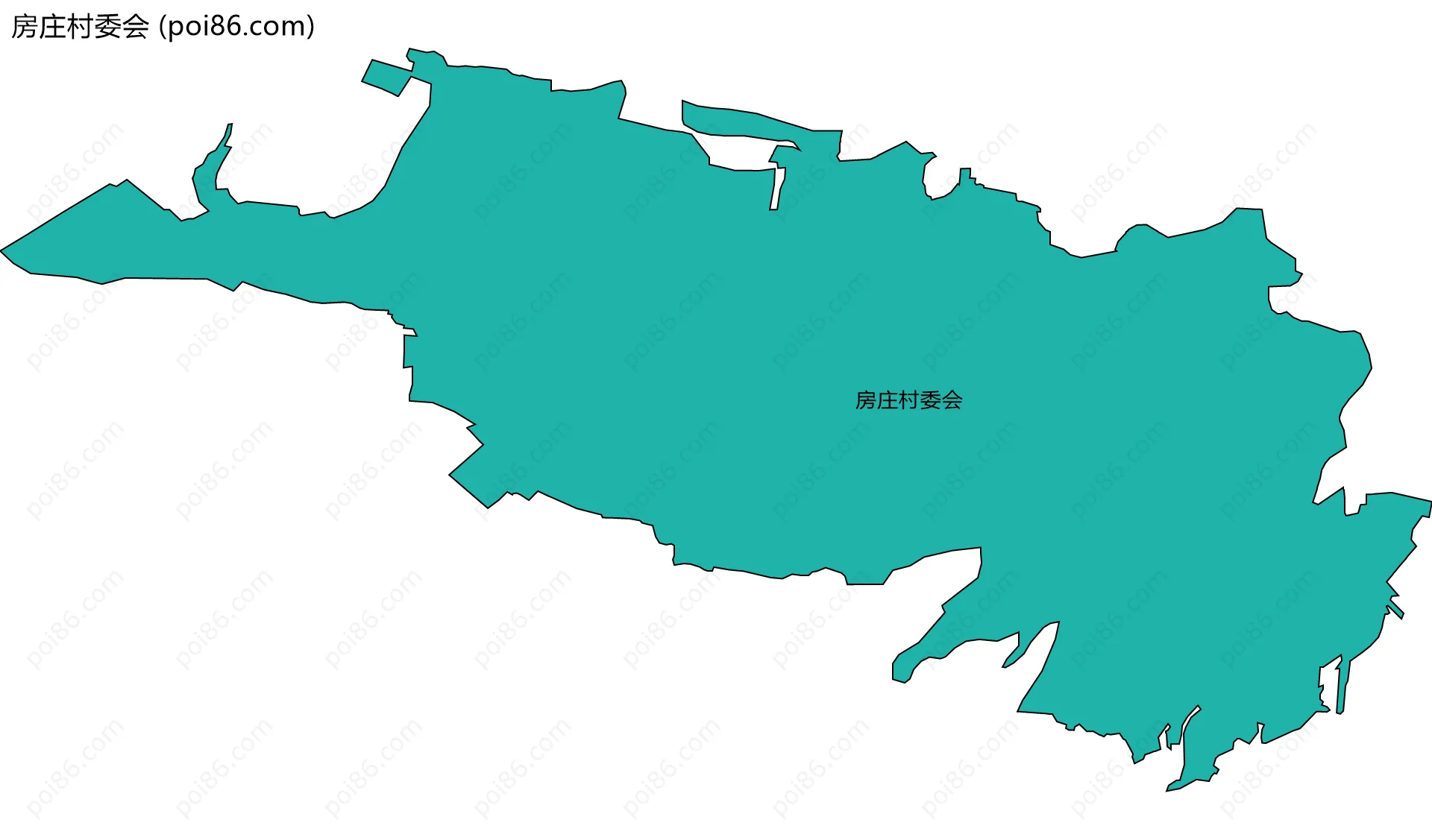房庄村委会边界地图