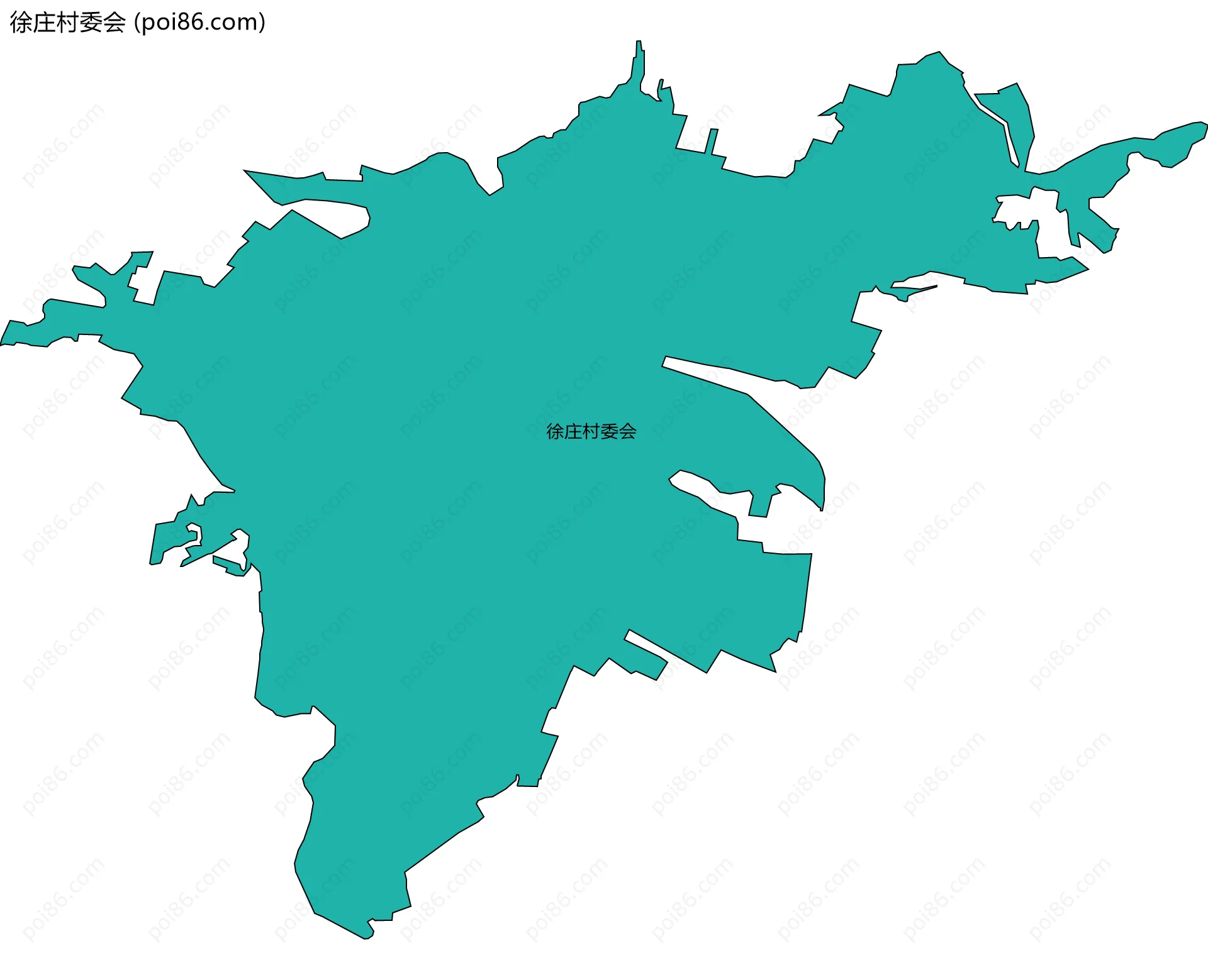 徐庄村委会边界地图