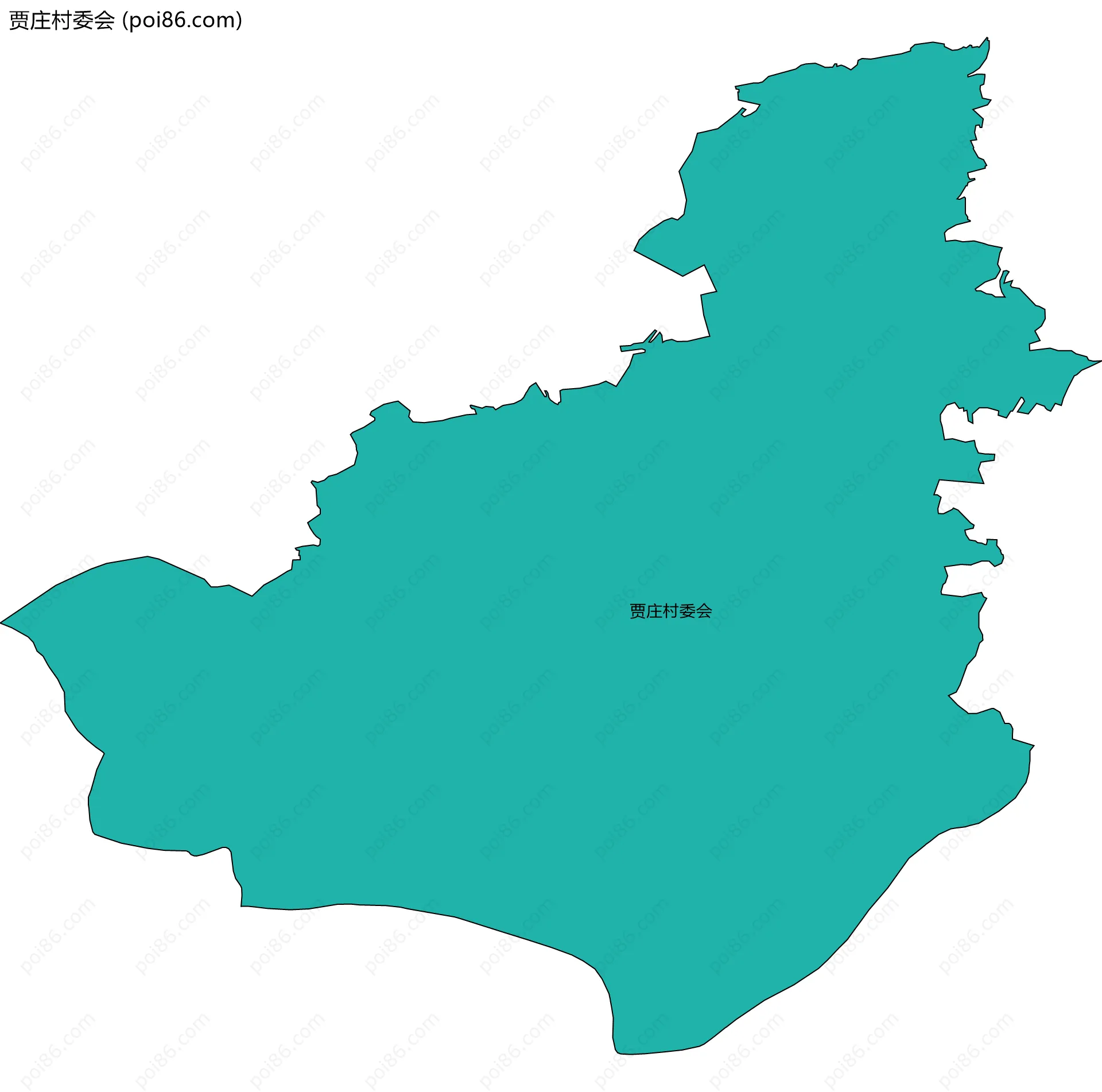 贾庄村委会边界地图