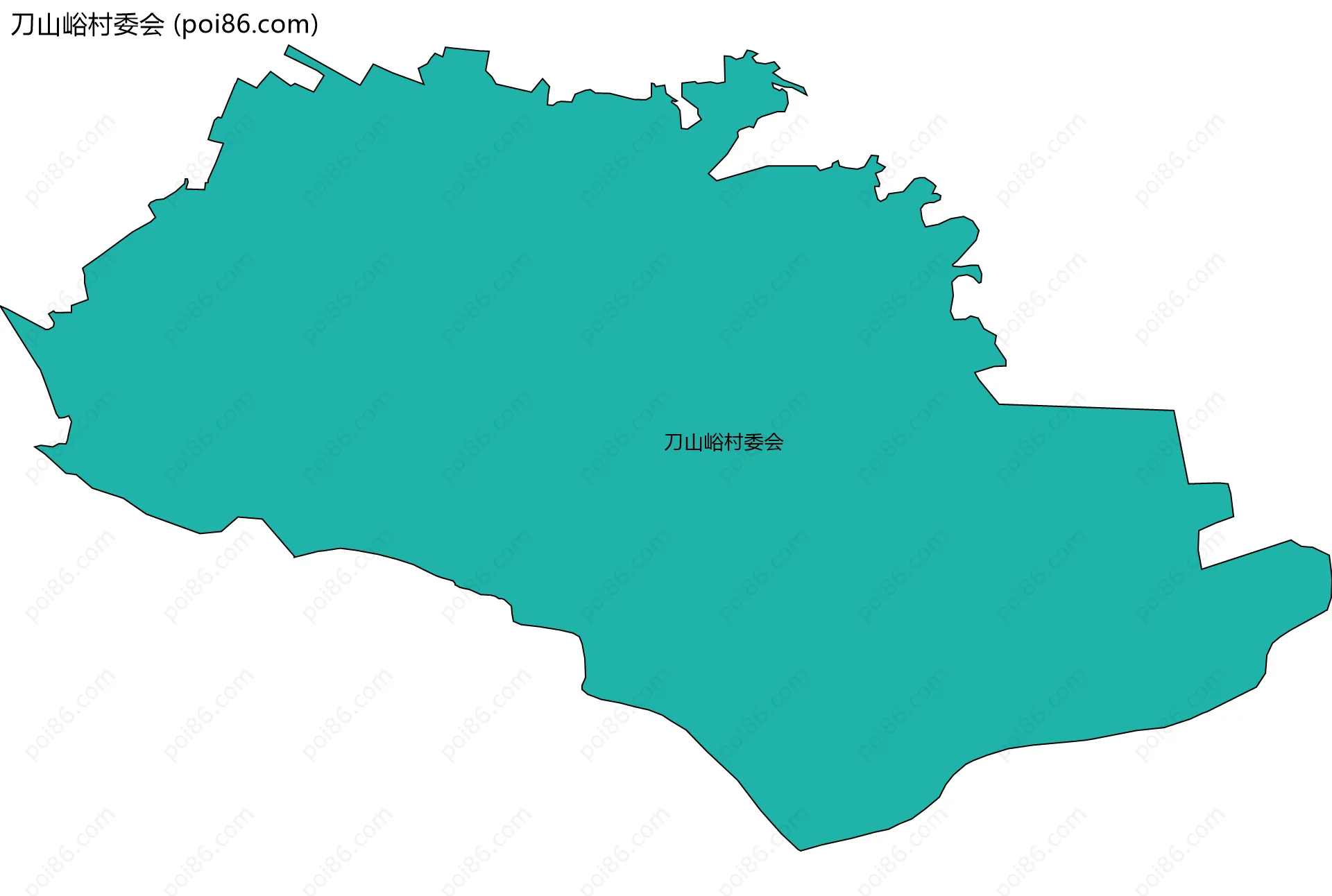 刀山峪村委会边界地图