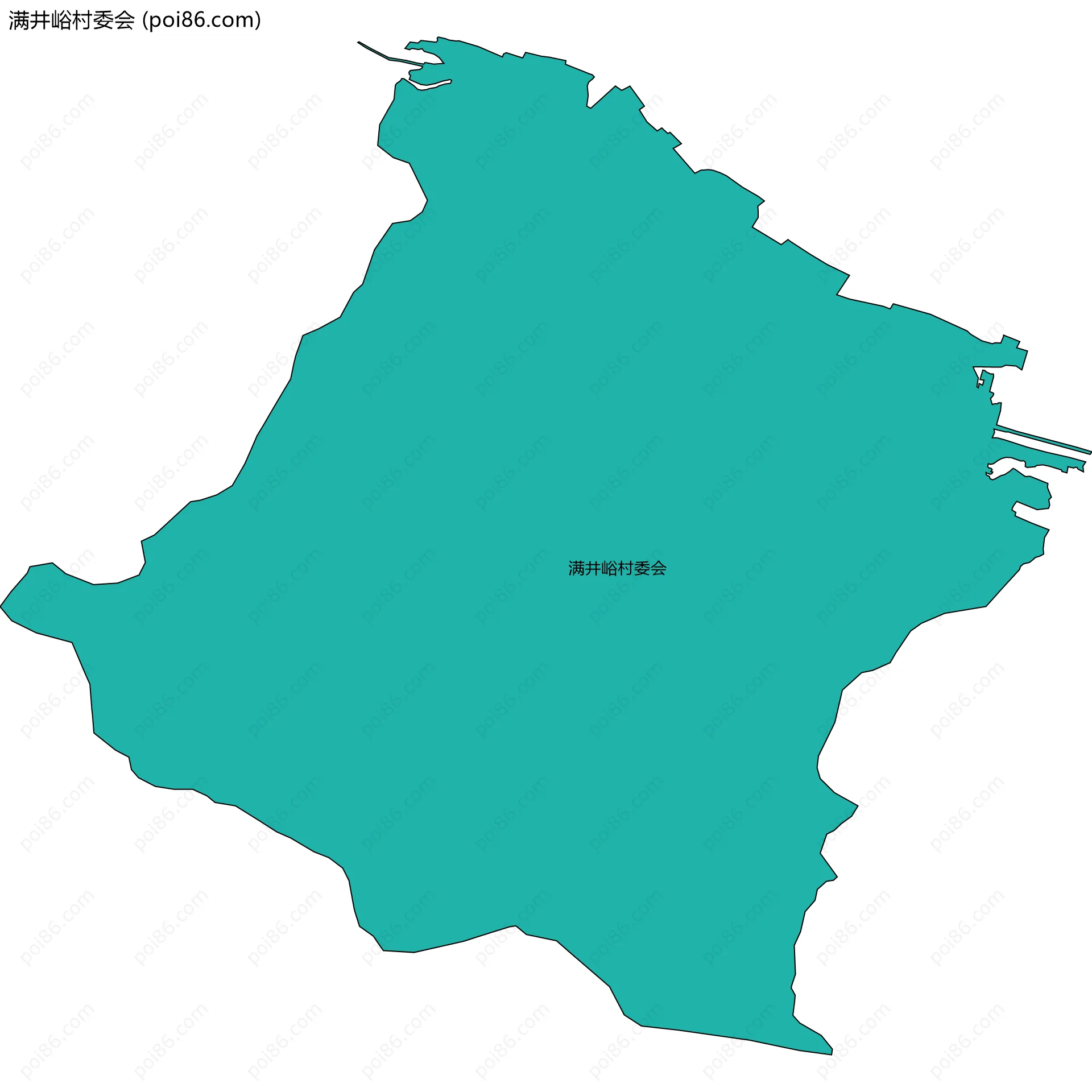 满井峪村委会边界地图