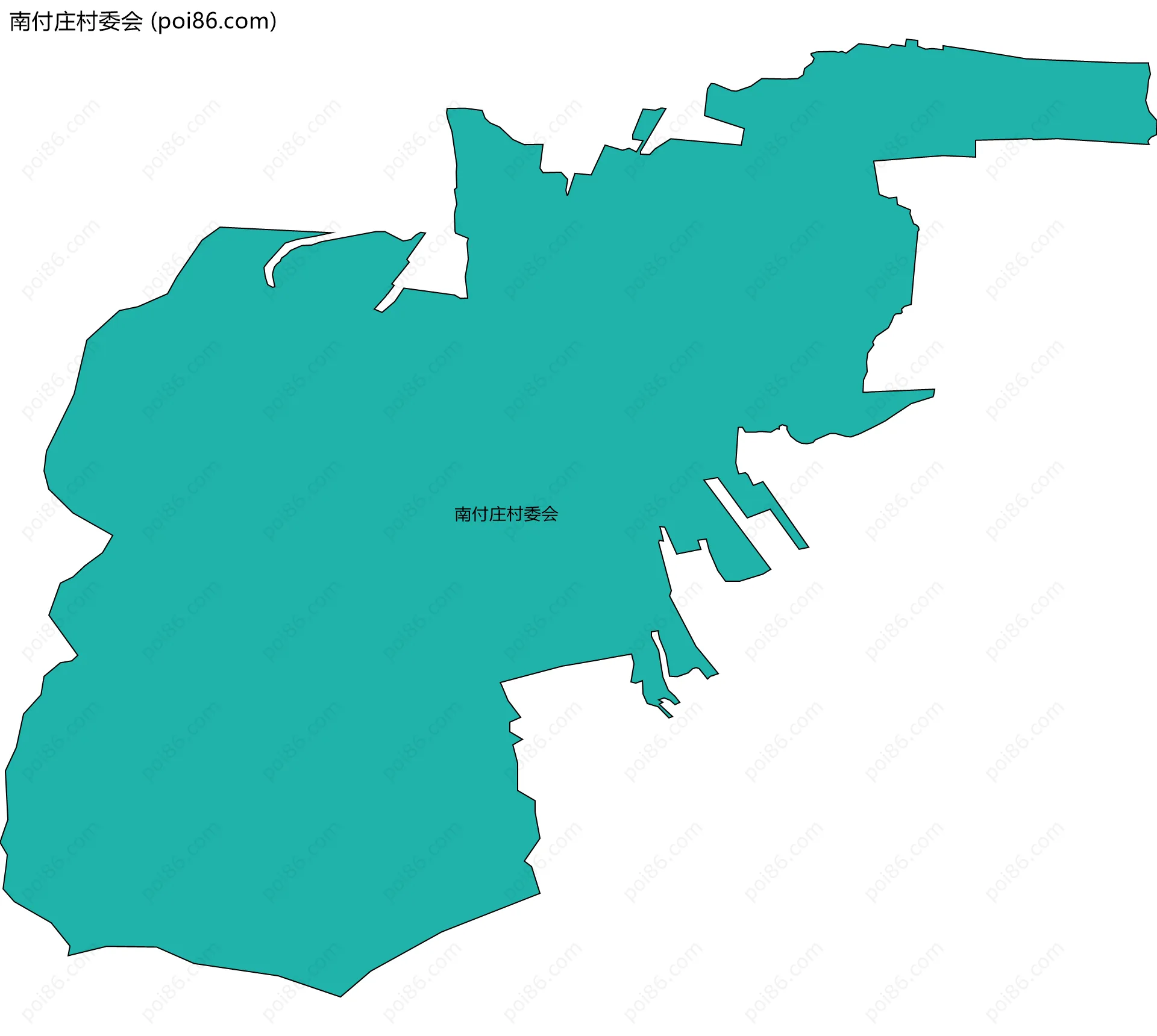 南付庄村委会边界地图