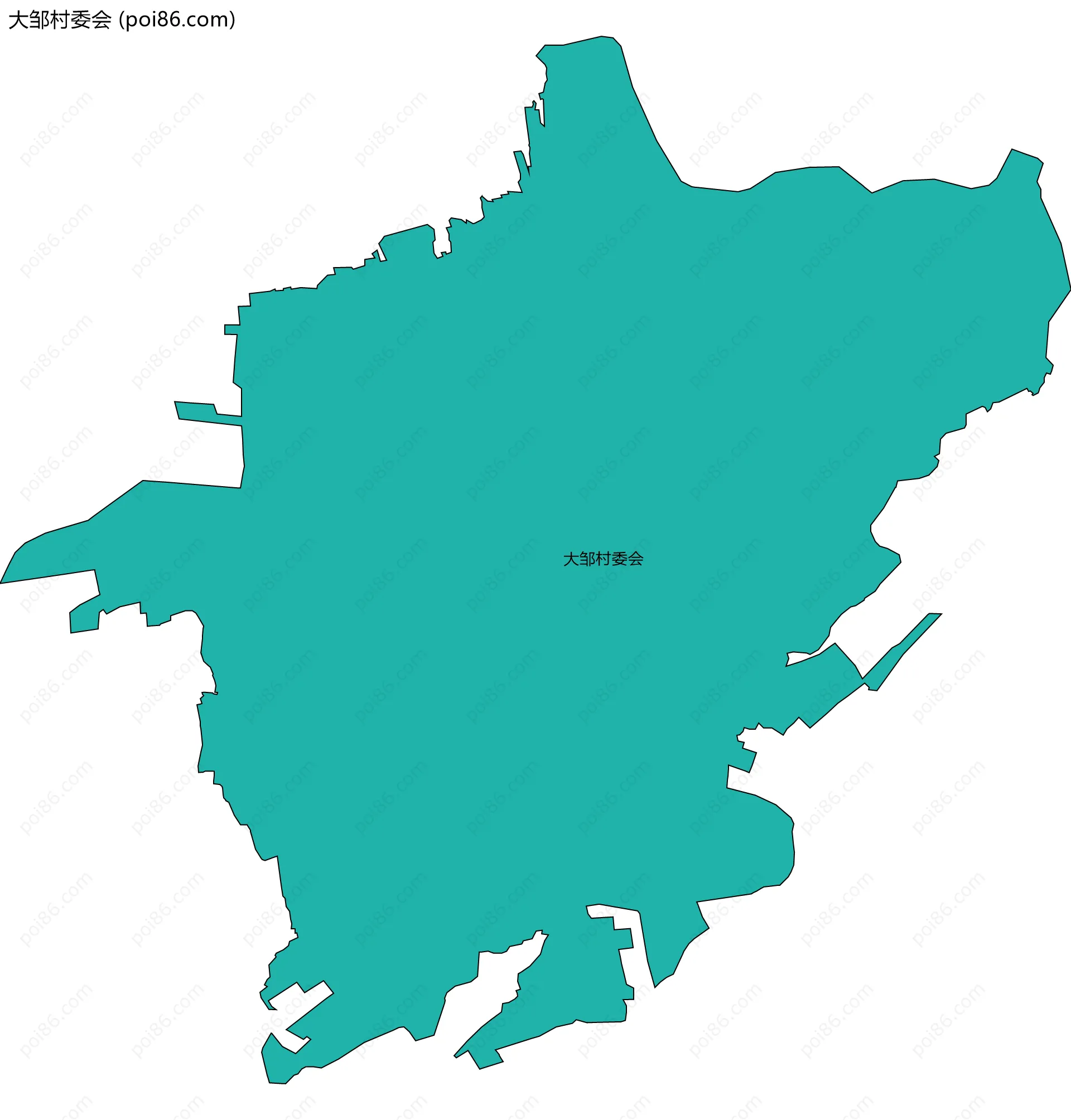 大邹村委会边界地图