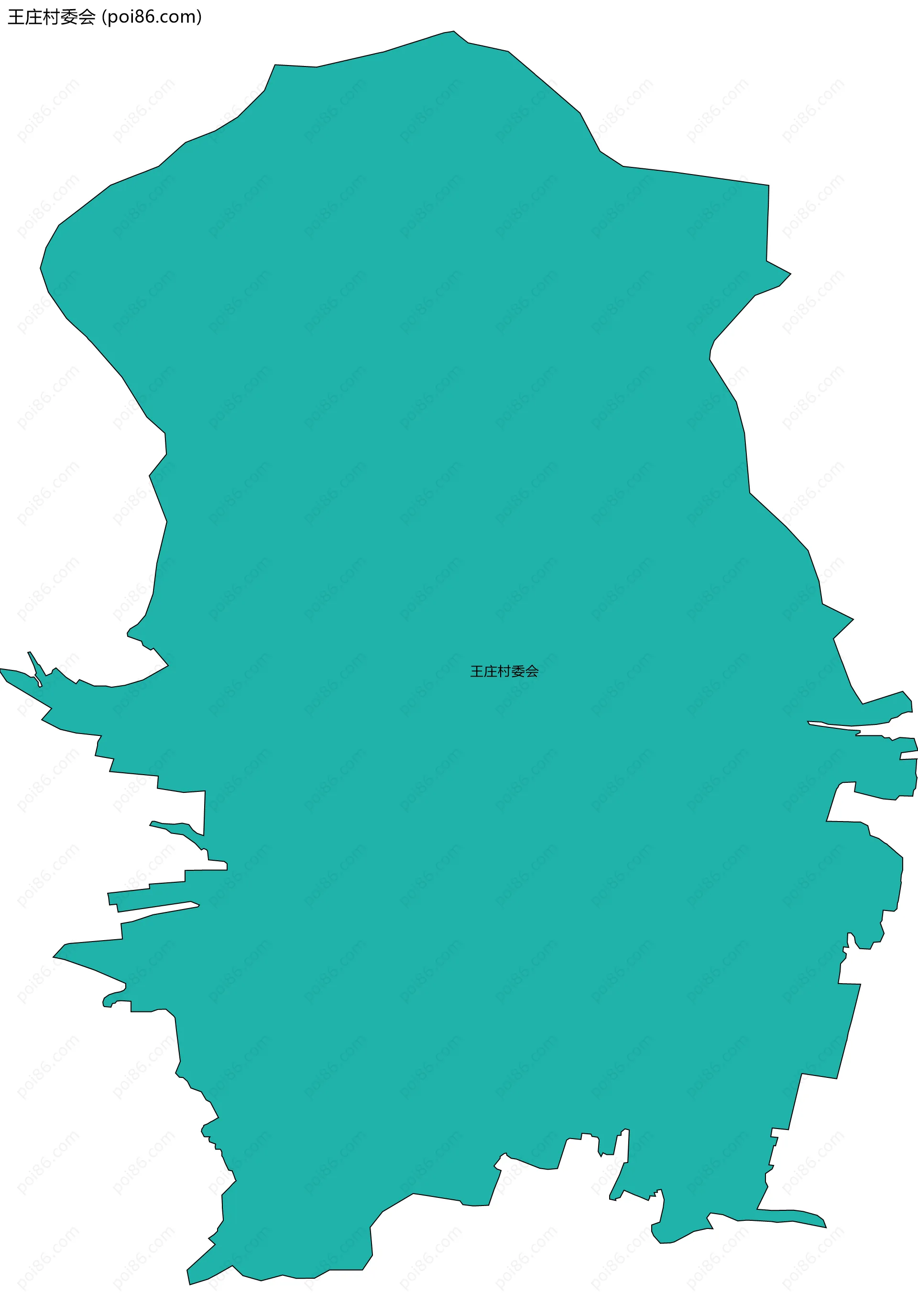 王庄村委会边界地图