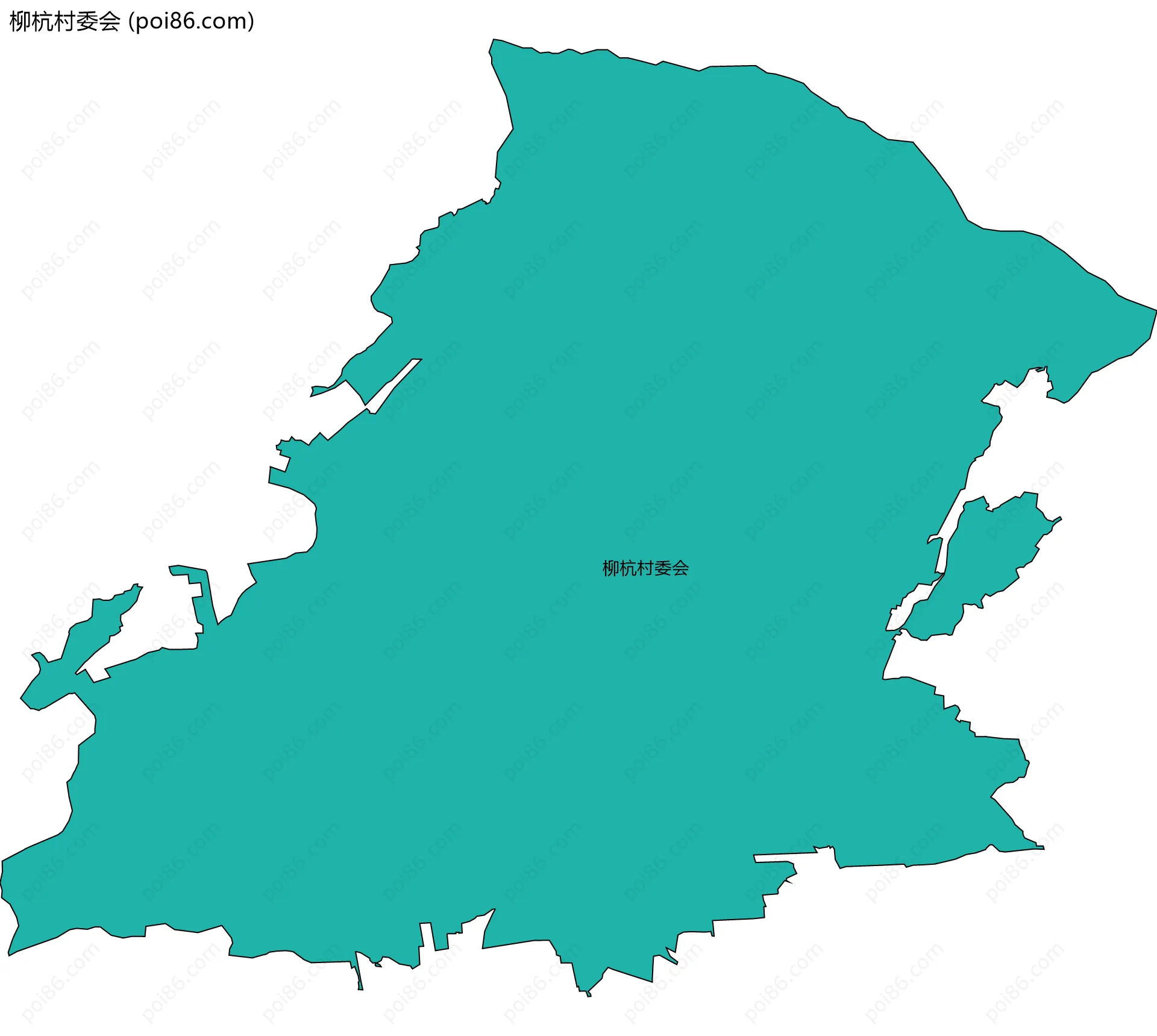 柳杭村委会边界地图