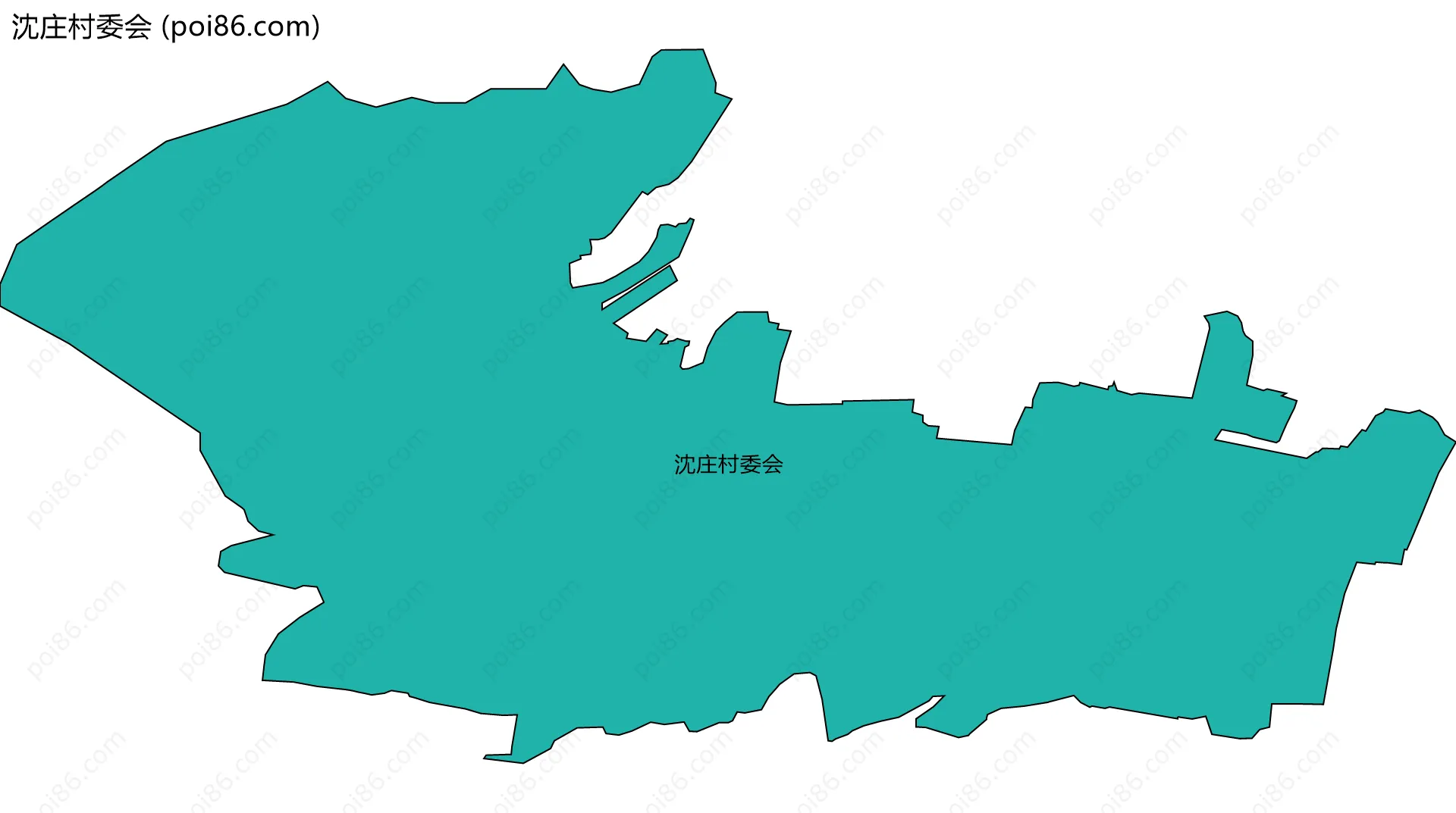 沈庄村委会边界地图