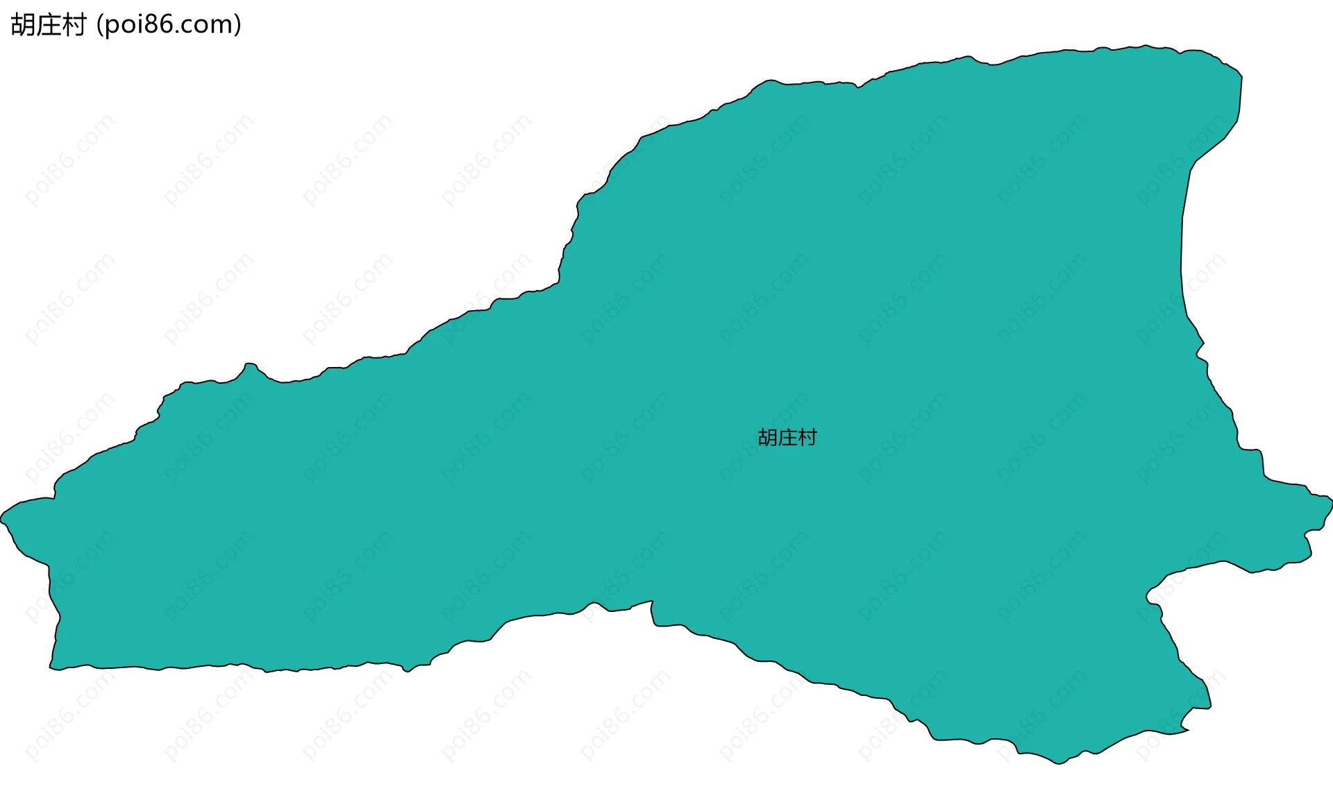 胡庄村边界地图
