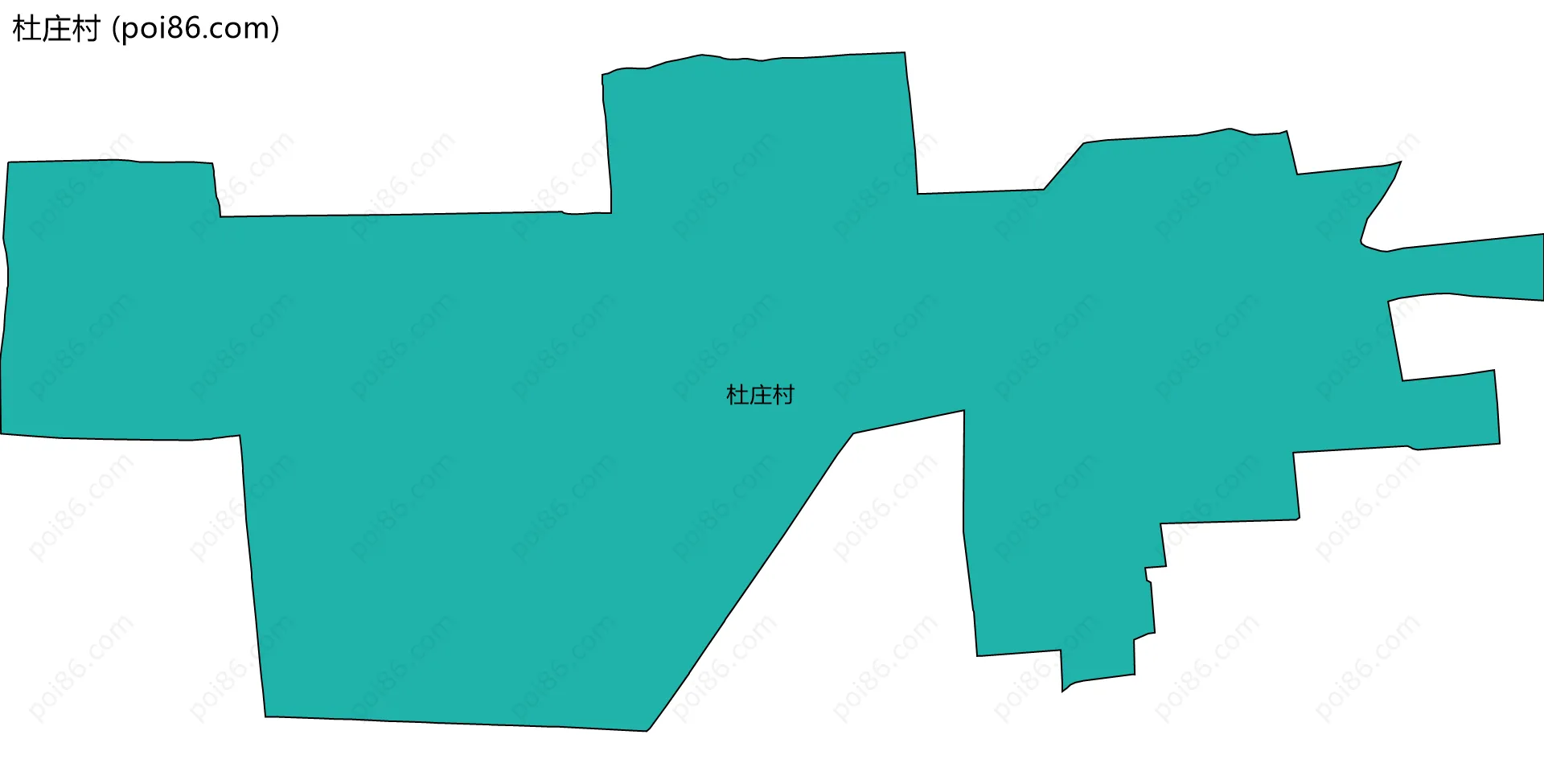 杜庄村边界地图