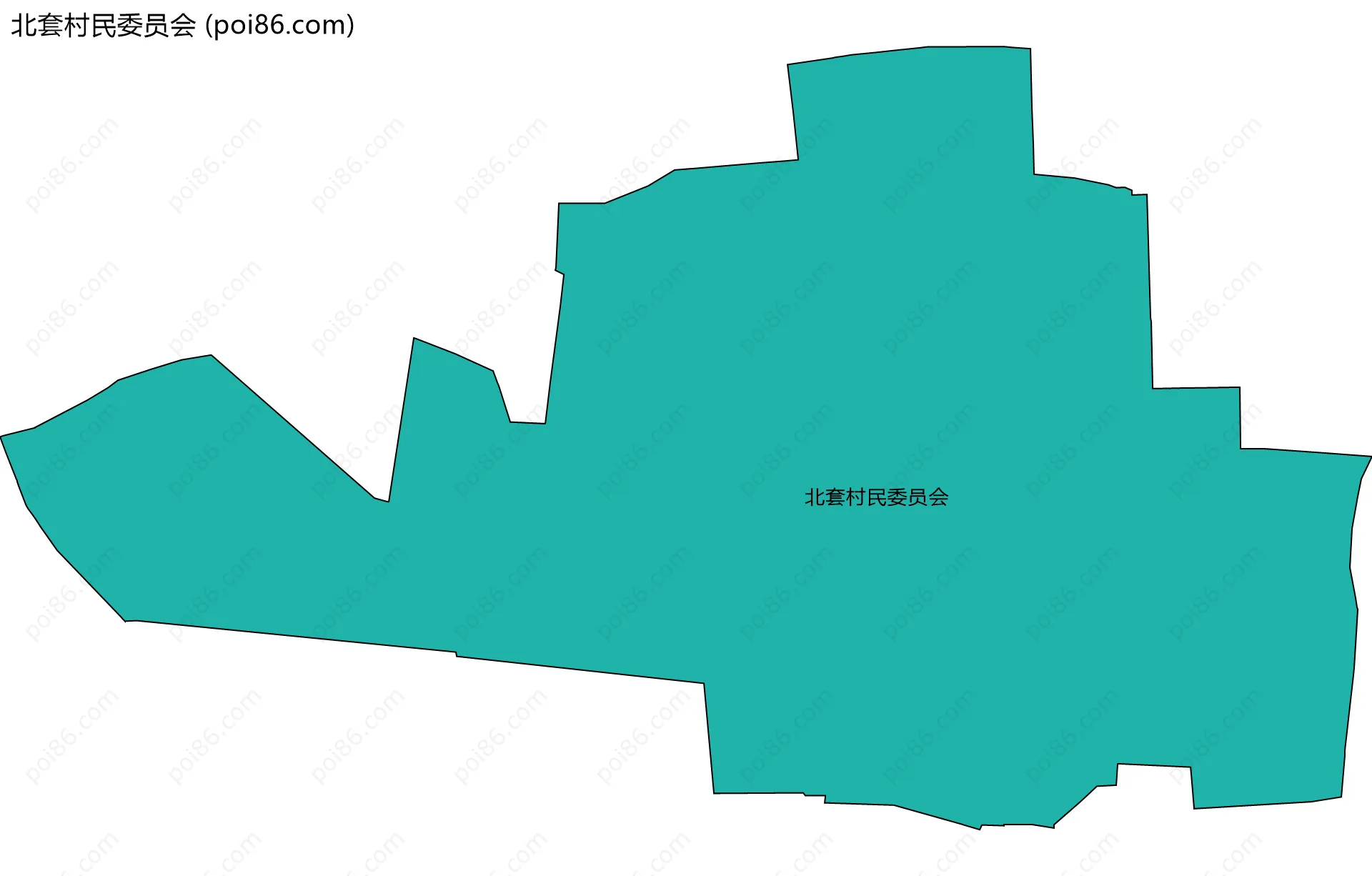 北套村民委员会边界地图